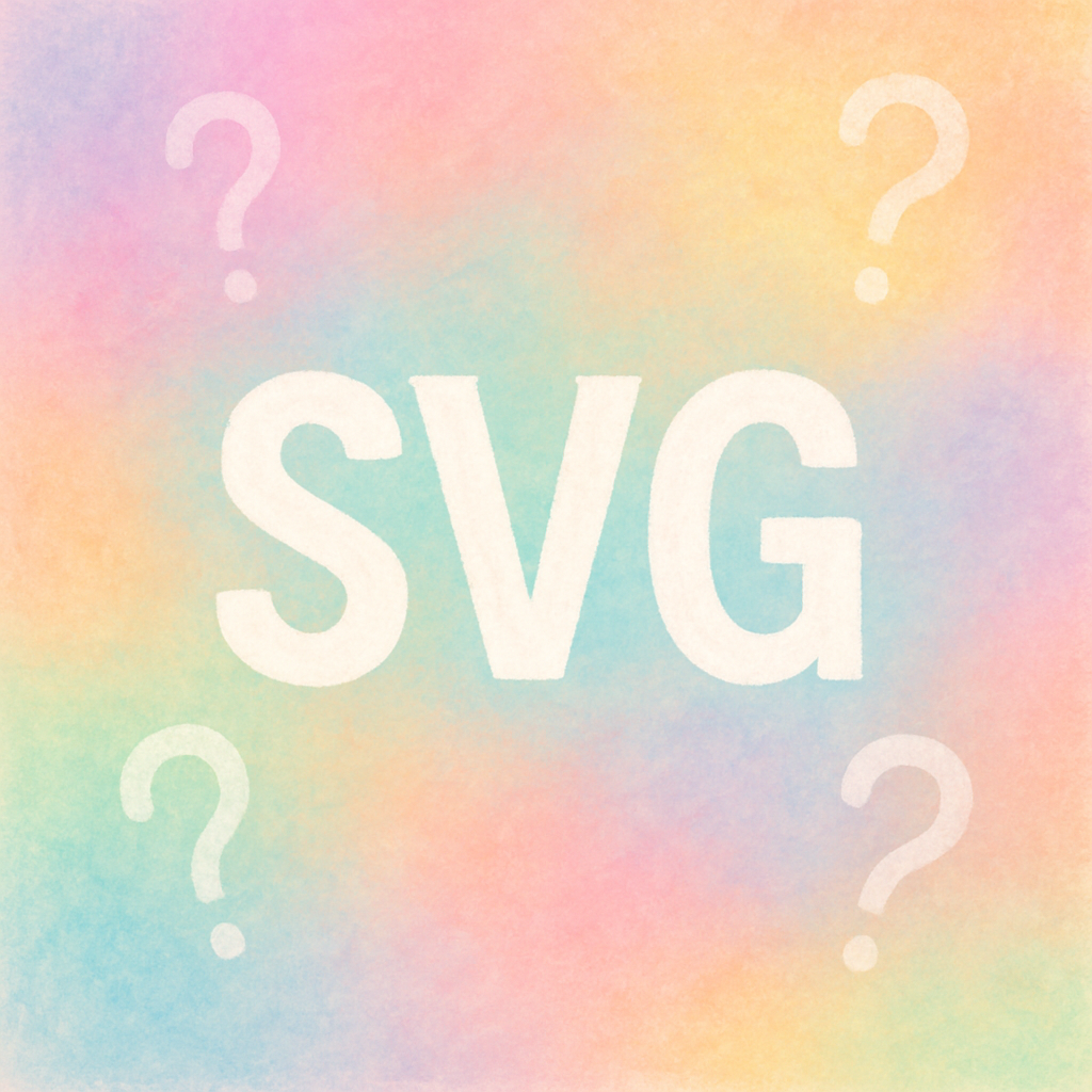 SVG with question marks around it.