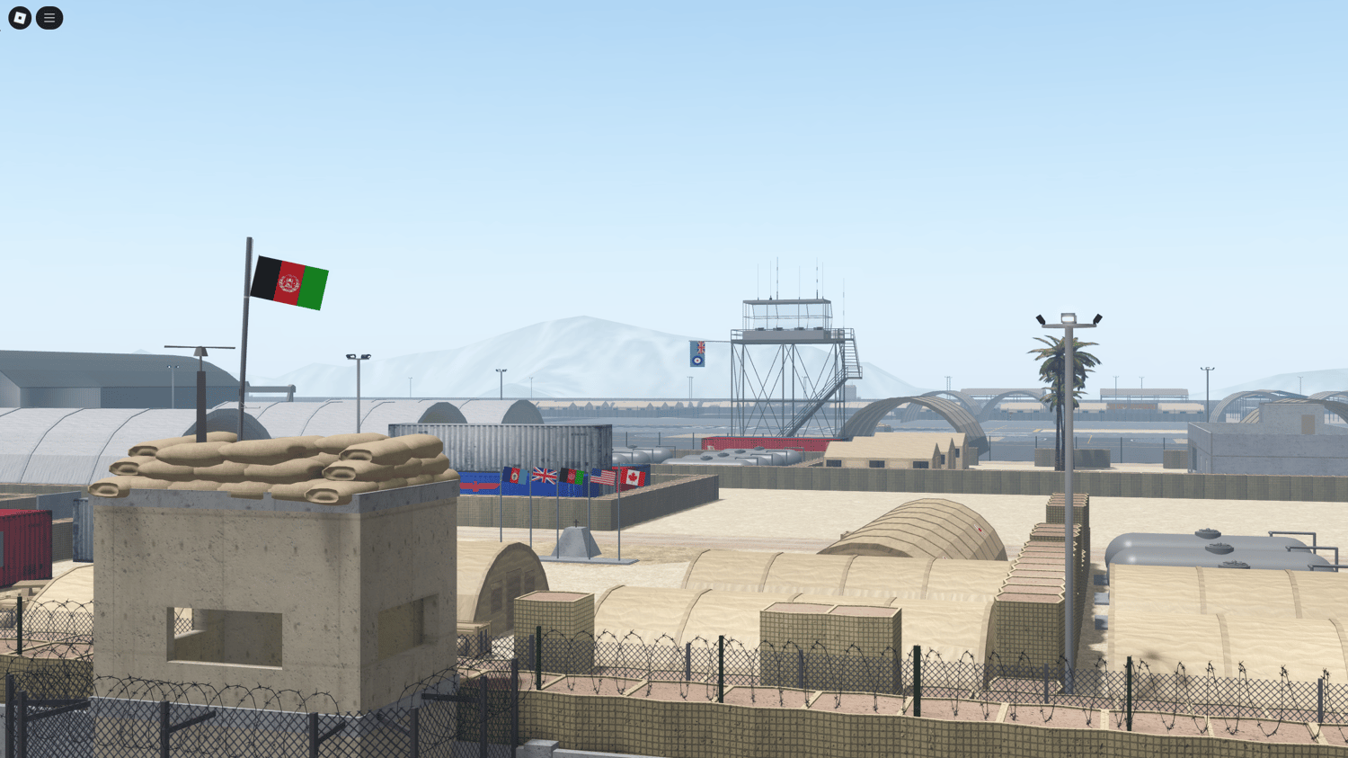 Realistic military airfield in Roblox