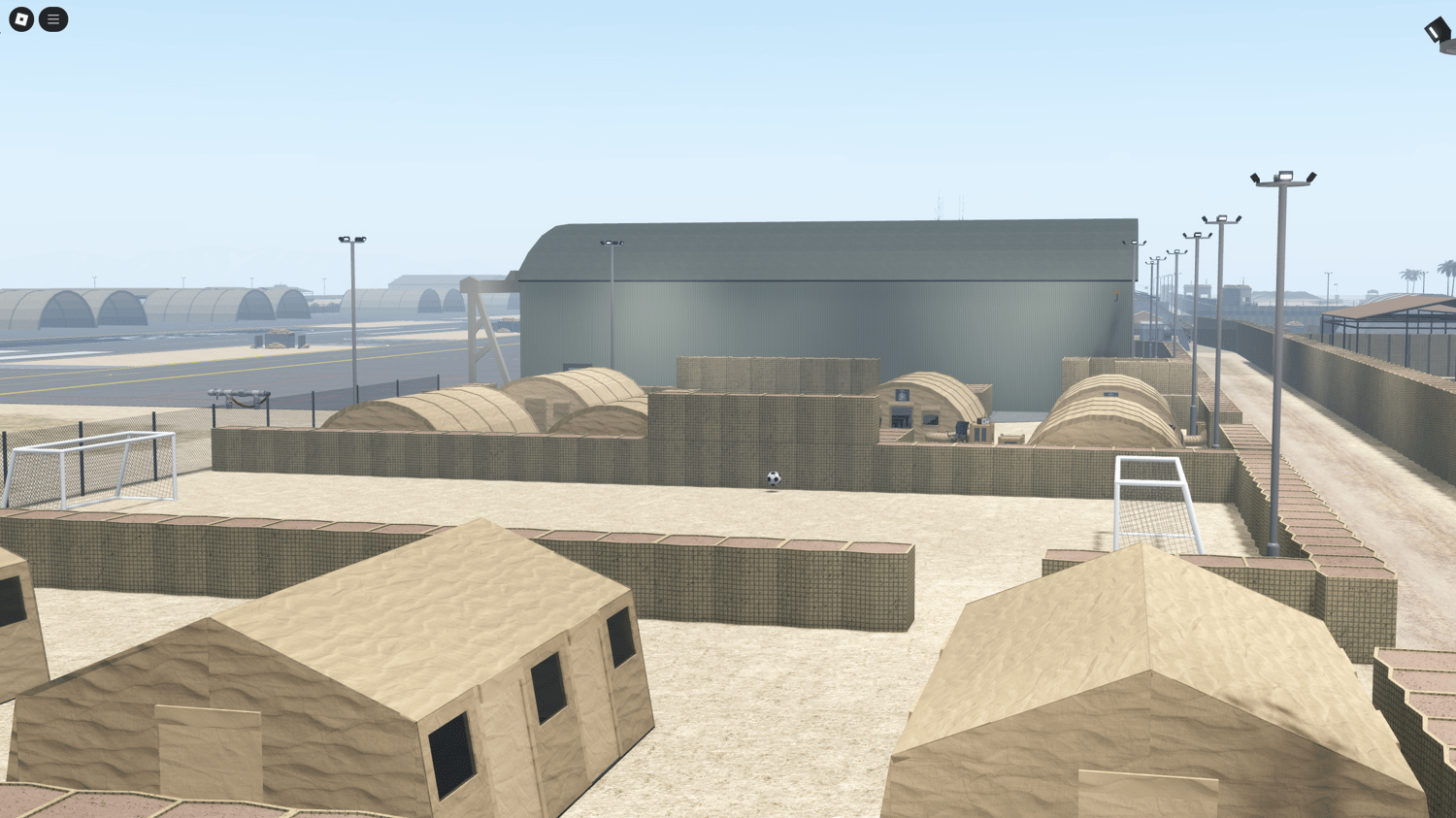Mountain-surrounded military roleplay map