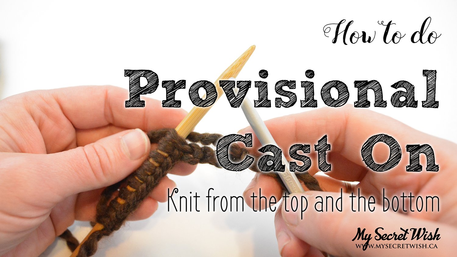 How to Do a Provisional Cast On video.