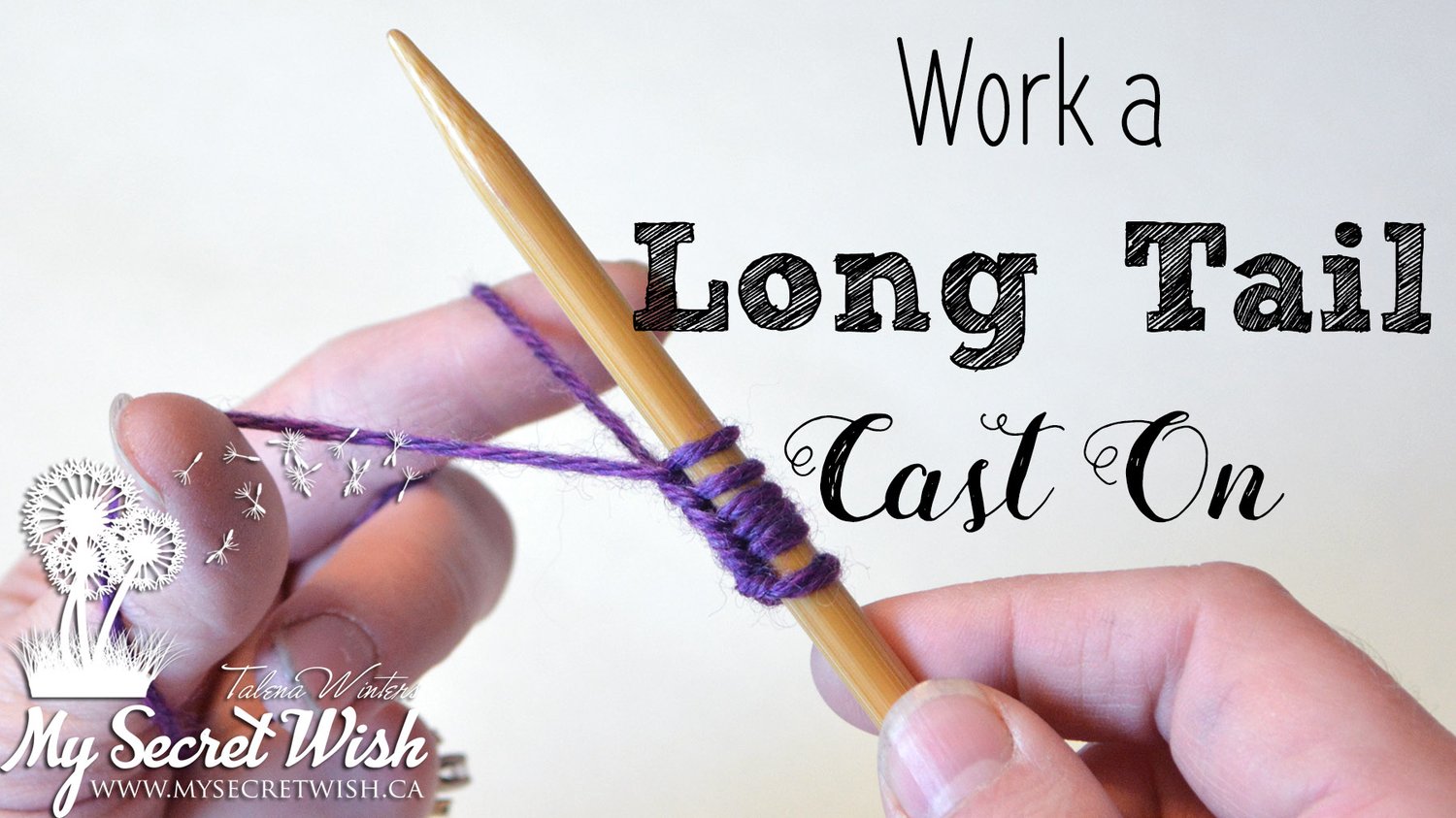 Work a Long Tail Cast On video.