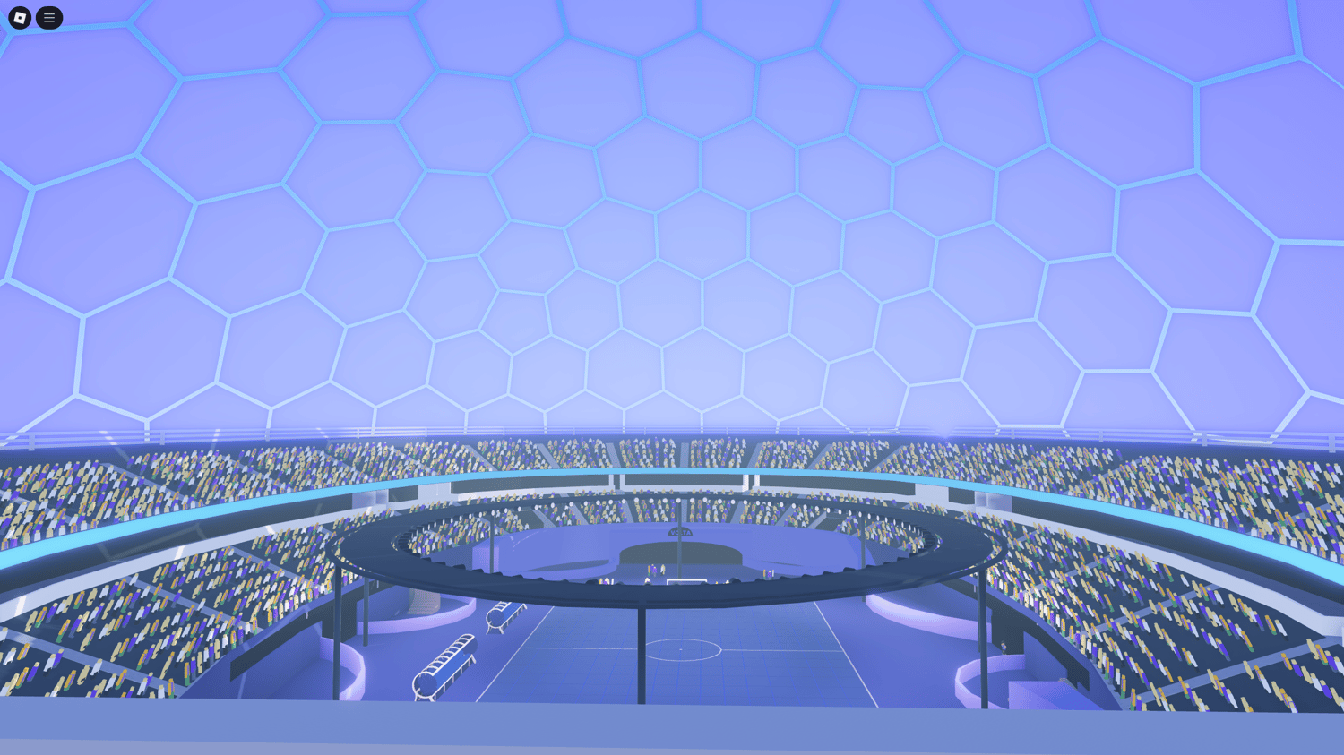 Sci-fi football field arena for Roblox games