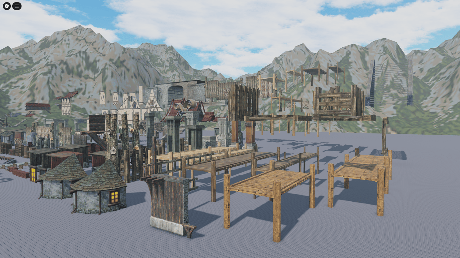 PBR textured barrels, shelves, and books for Roblox