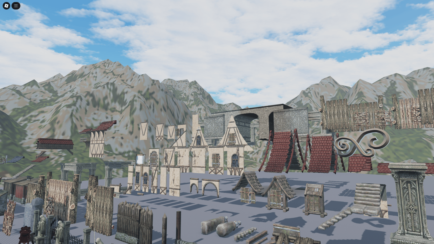 Custom medieval chests, tables, and décor for Roblox