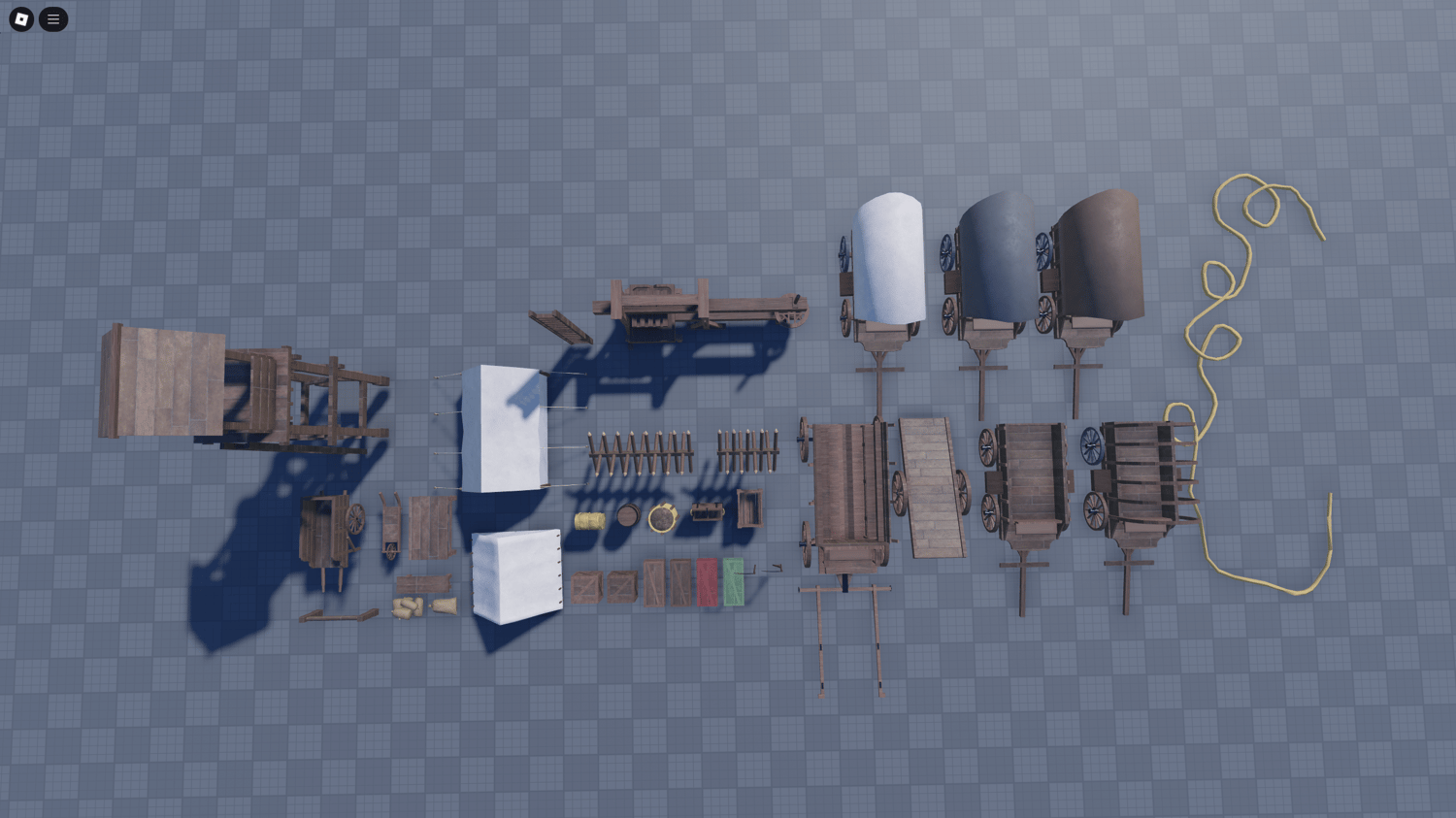 Wooden watchtower Roblox model for historical RP scenarios