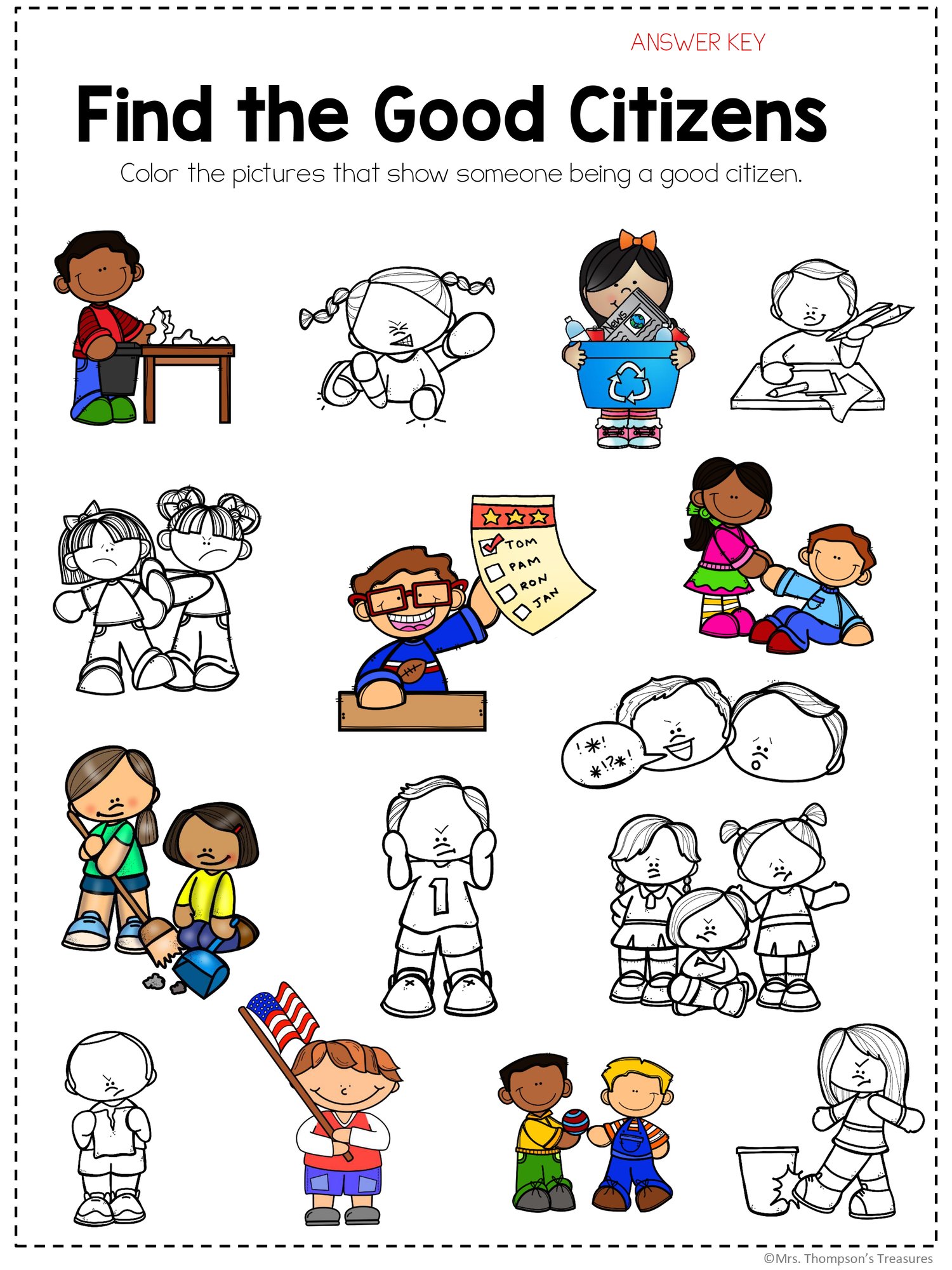 Being a Good Citizen + Boom Cards™ Distance Learning