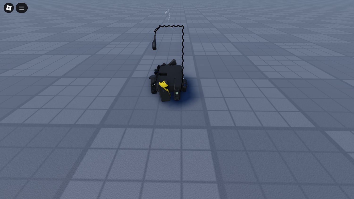 Police Duty Belt 3D model in virtual game scene