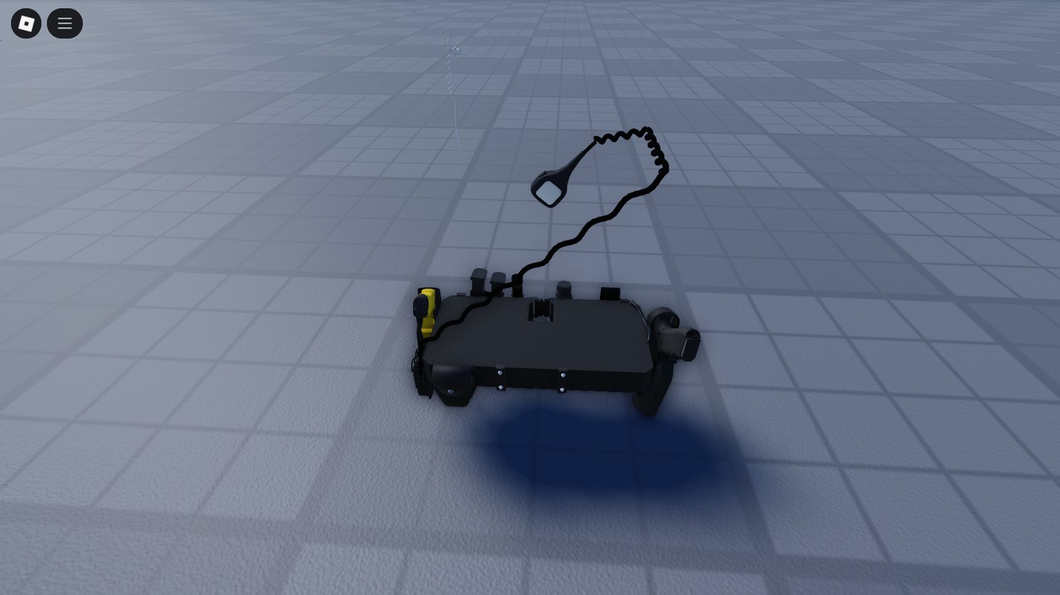 Detailed police holster in 3D duty belt model