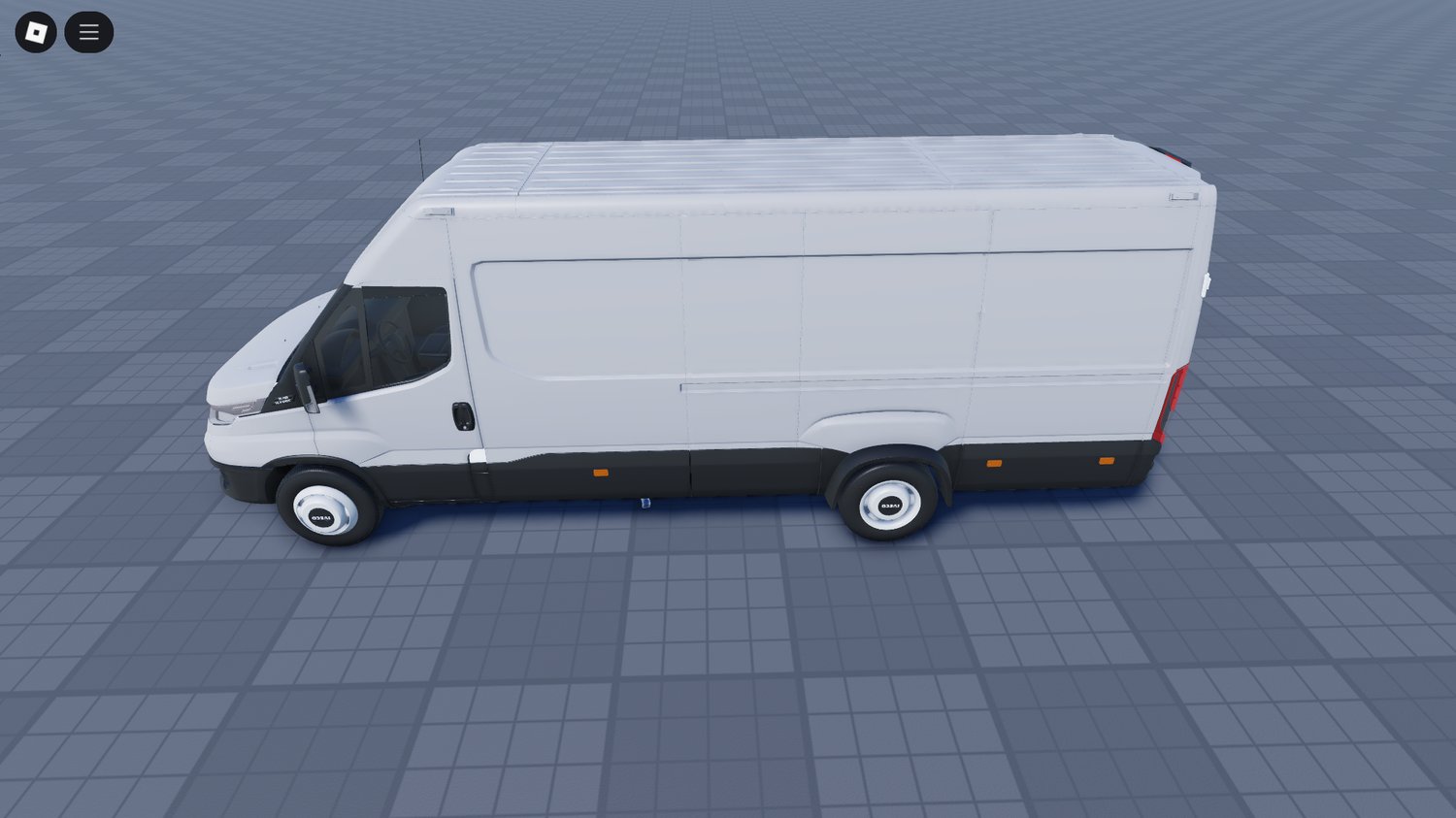 Iveco Daily van front view in Roblox