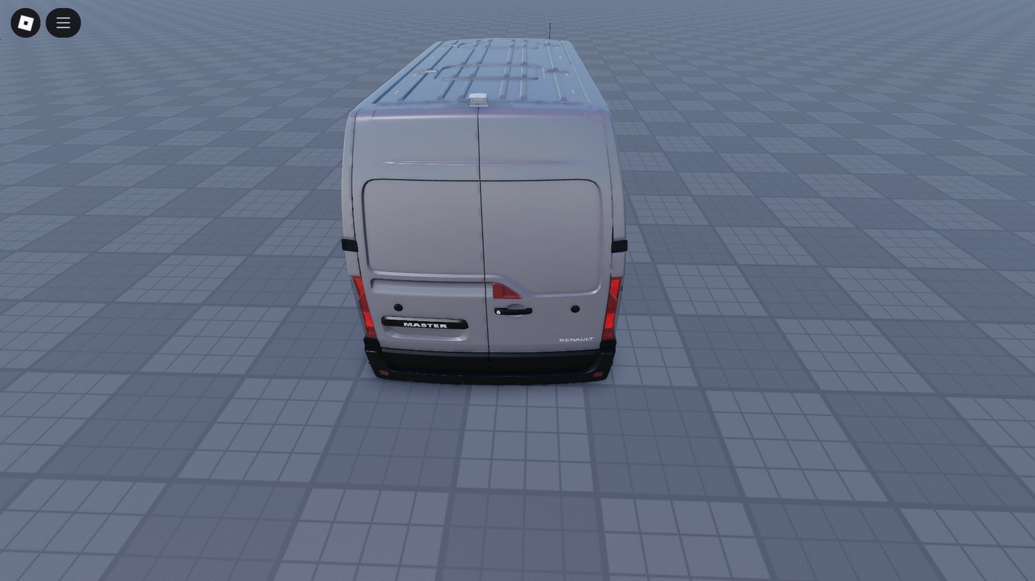 Side view of driveable Renault delivery van