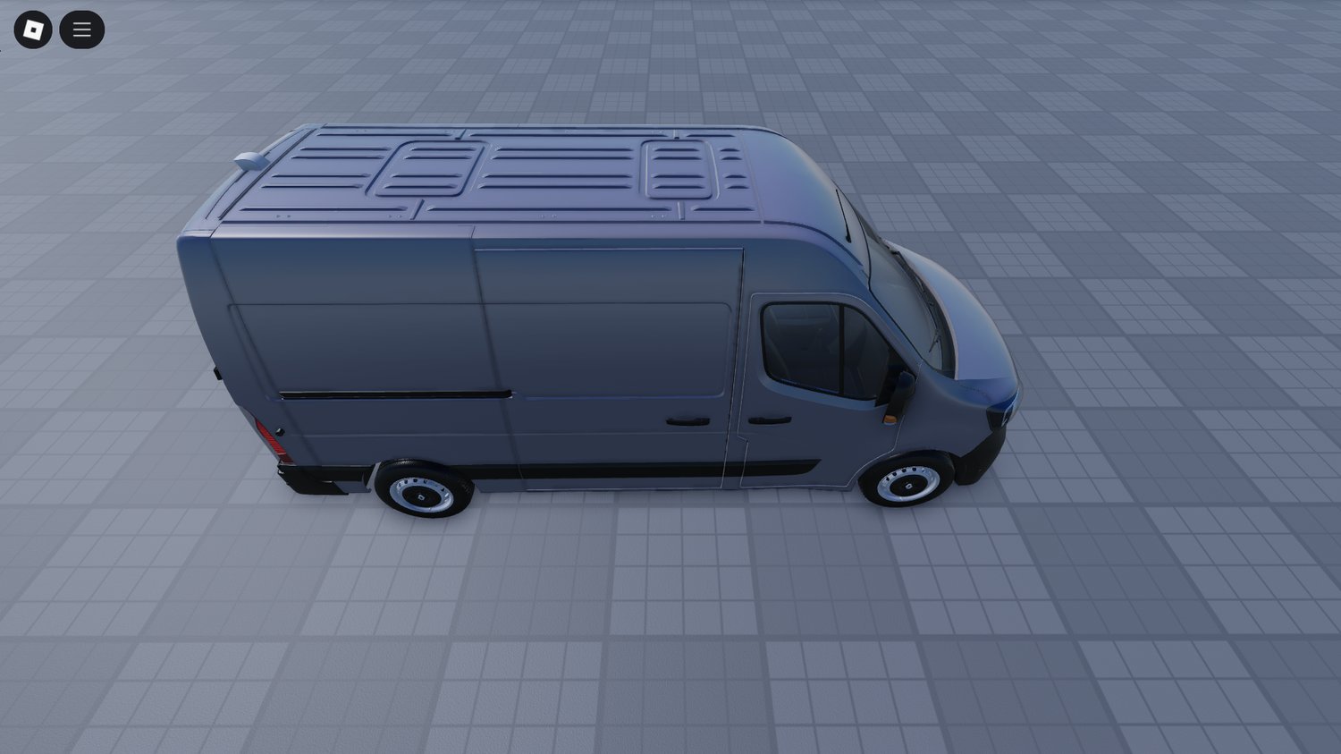Rear angle showing cargo area of Renault Master