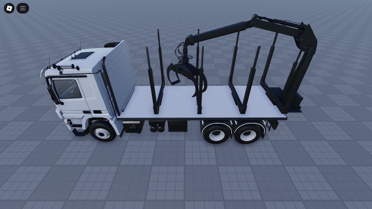 Sisu Polar Logging Truck 2010 front view Roblox