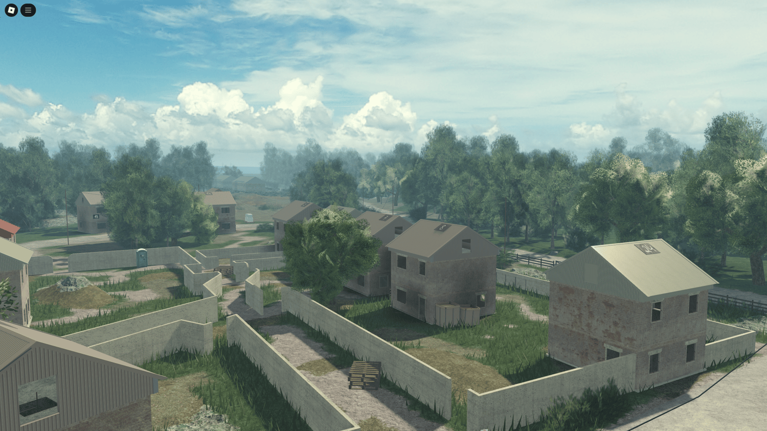 Roblox military base template featuring UK military vehicles