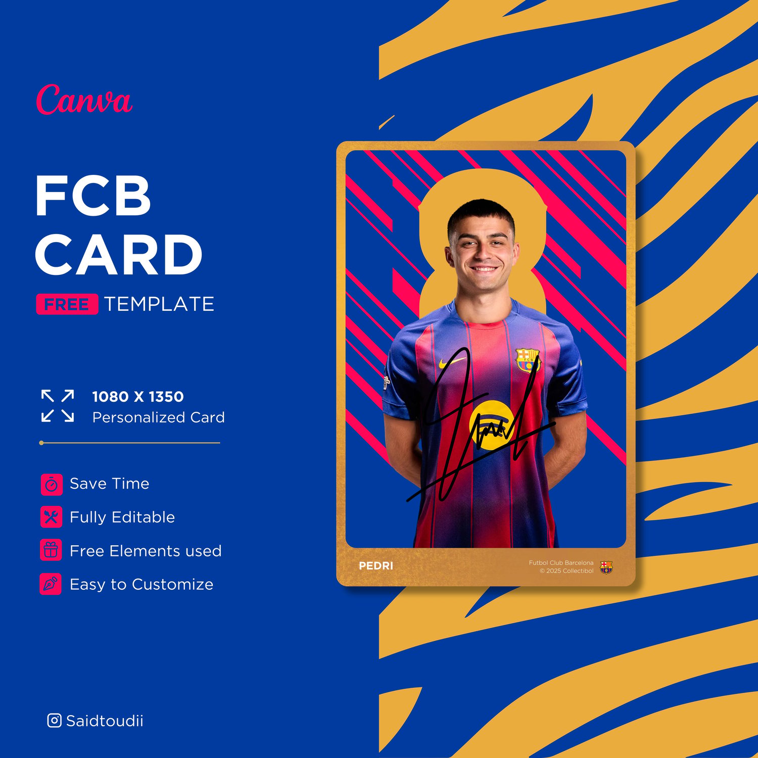 FCB Card canva template - Payhip
