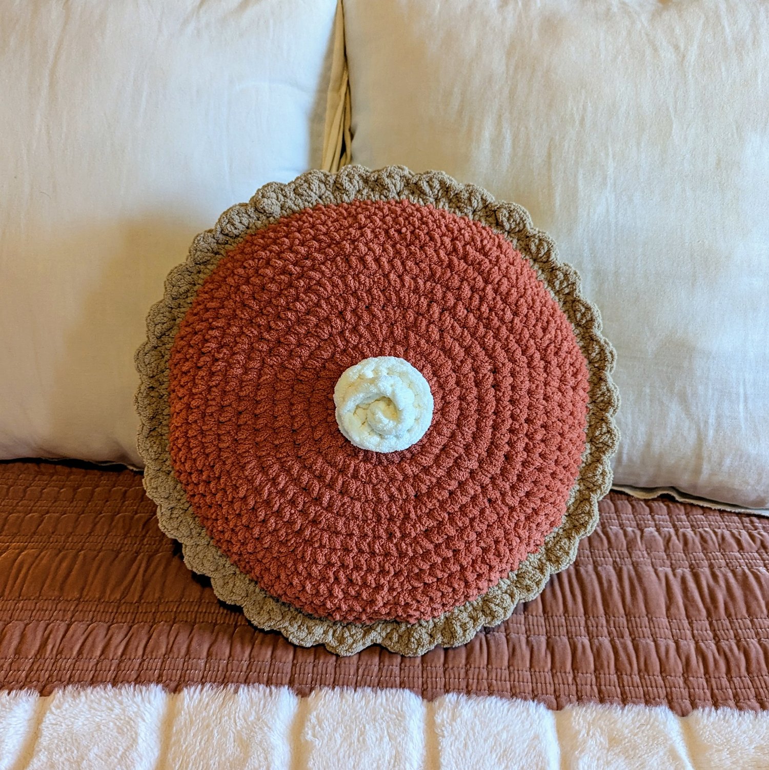 Giant Pumpkin Pie Pillow