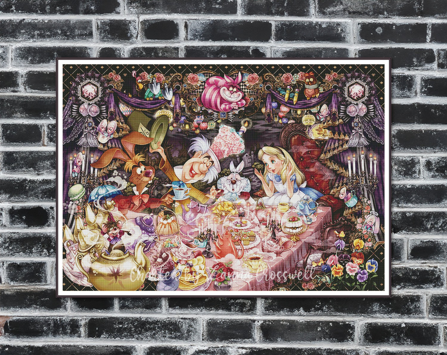 Alice - Full coverage counted cross stitch pattern PDF compatible with ...