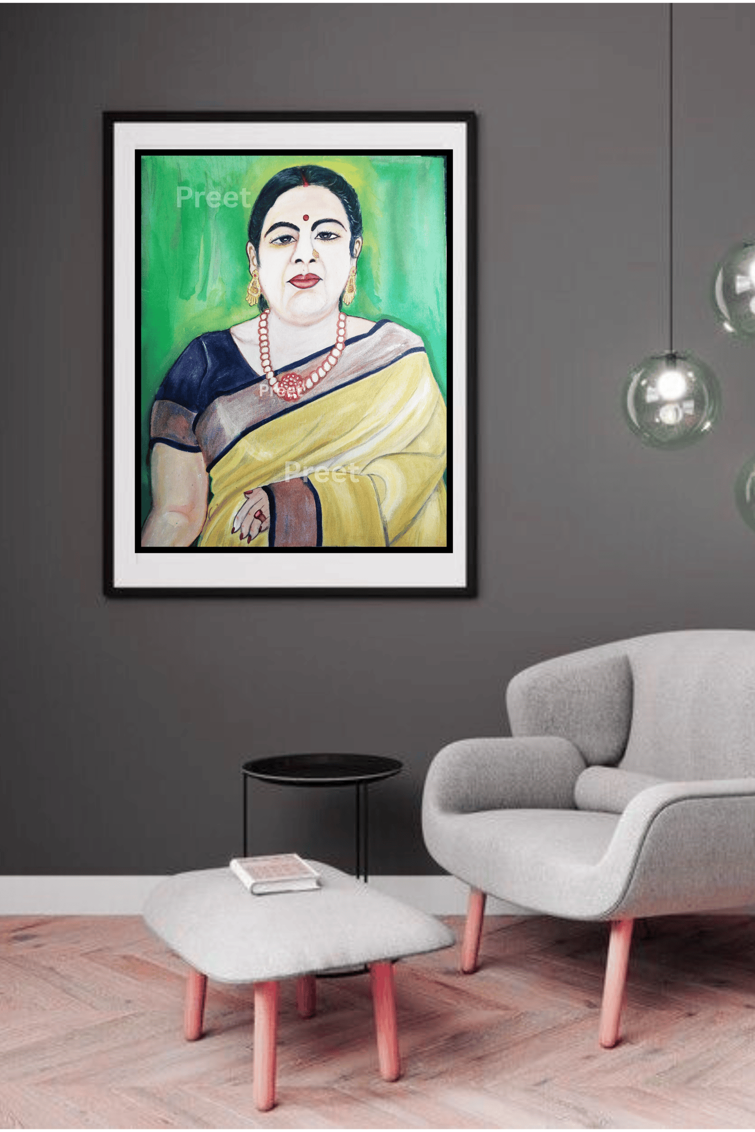 Indian woman oil painting, saree portrait digital art, traditional Indian art print, handmade Indian lady artwork, ethnic printable wall decor, boho Indian home art, digital painting of woman in saree, feminine strength portrait, cultural Indian digital download, Indian bride artwork, woman in traditional dress art print, printable desi art, woman empowerment wall art, digital Indian culture painting