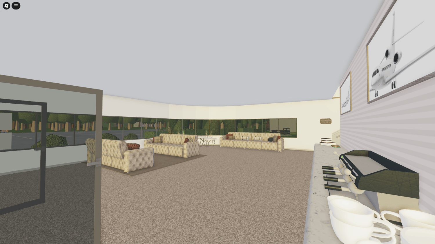 Swiss landscape Roblox map with mountain backdrop