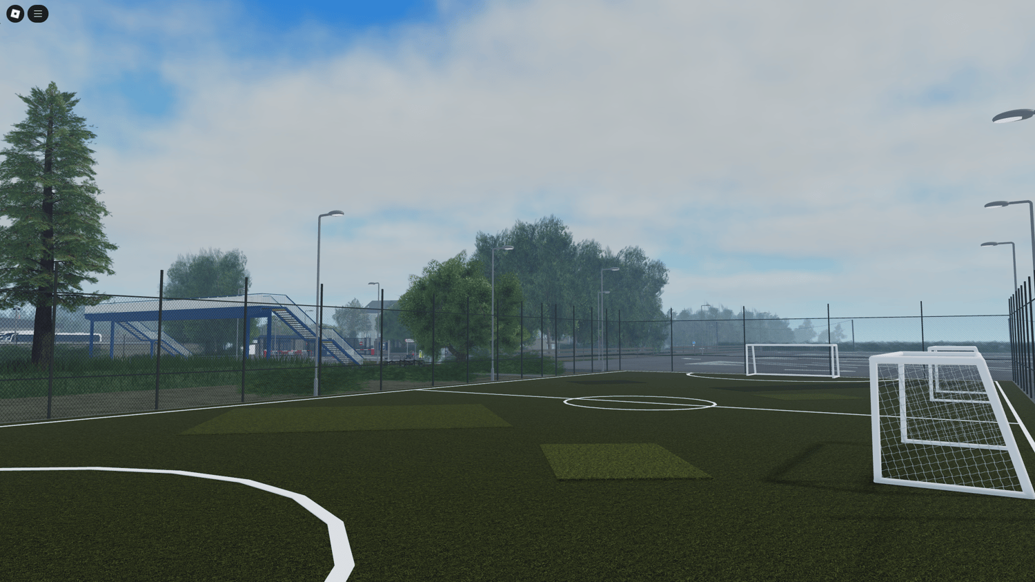 Shooting range and rally ground in military map