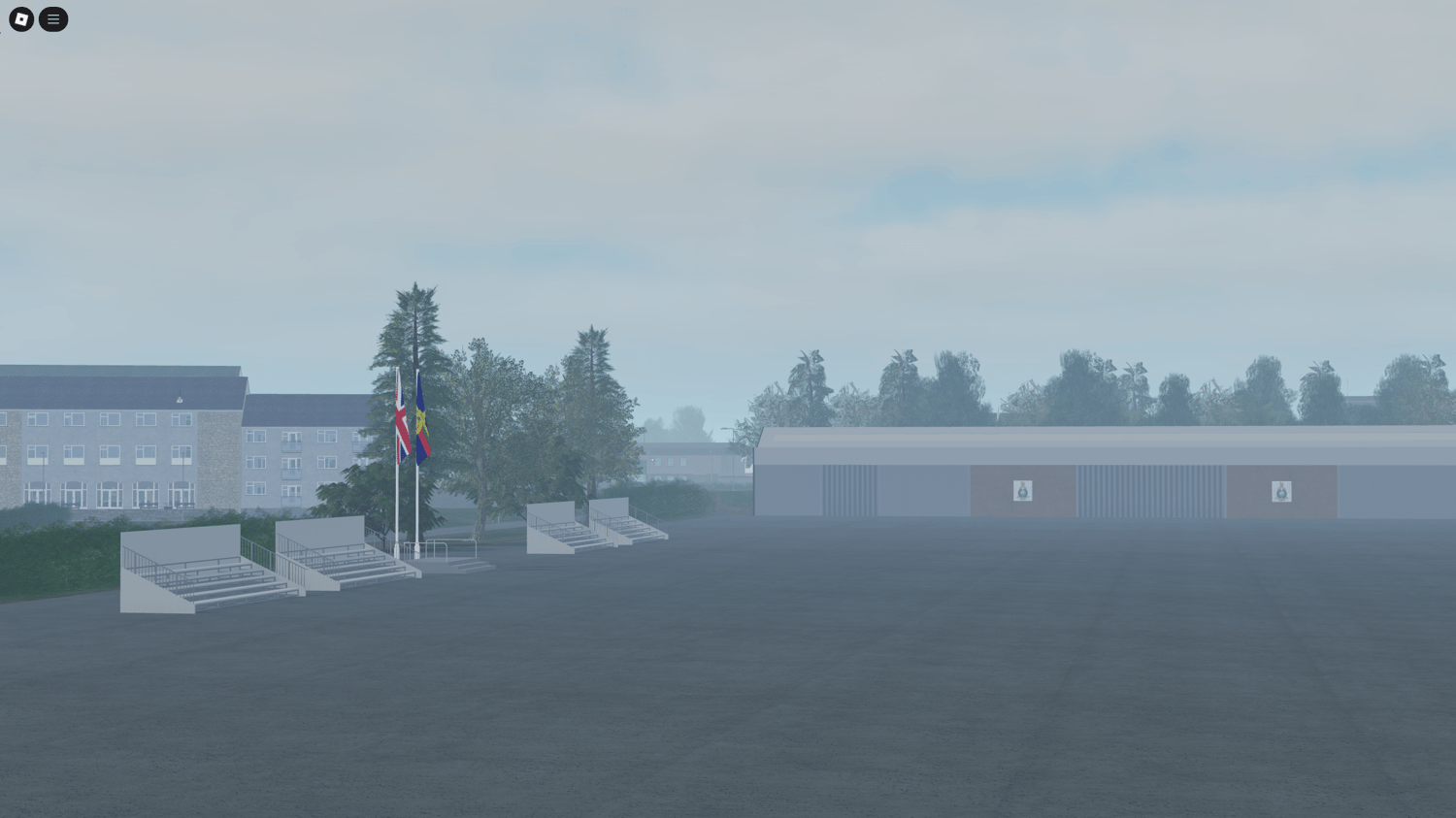 Trenches and obby course for recruit simulation
