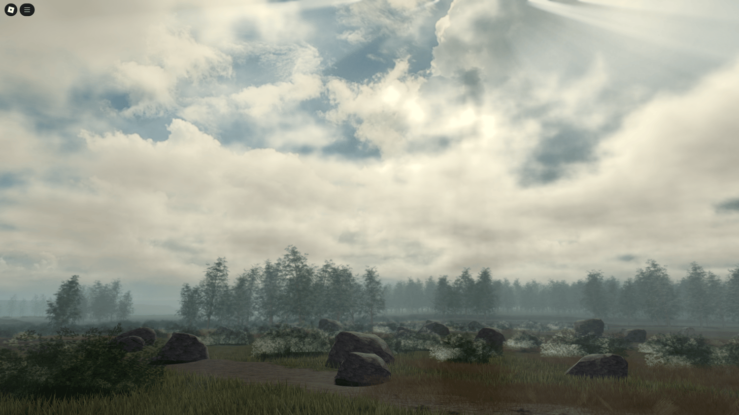 Overview of UK Woodbury Plains Roblox map