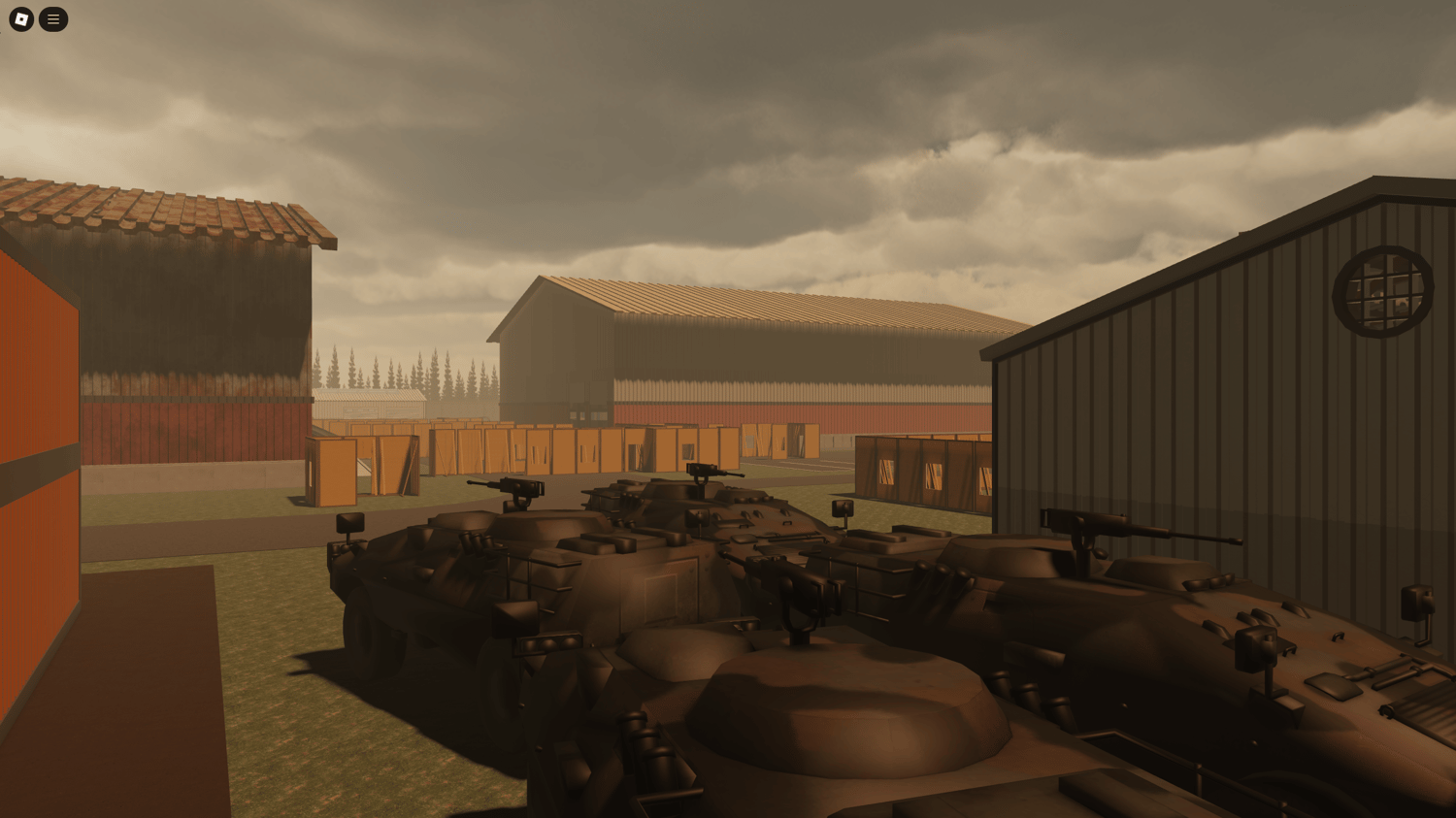 Construction-themed PVP environment