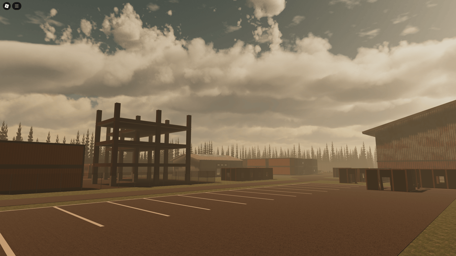 Elevated positions and hiding spots in industrial map