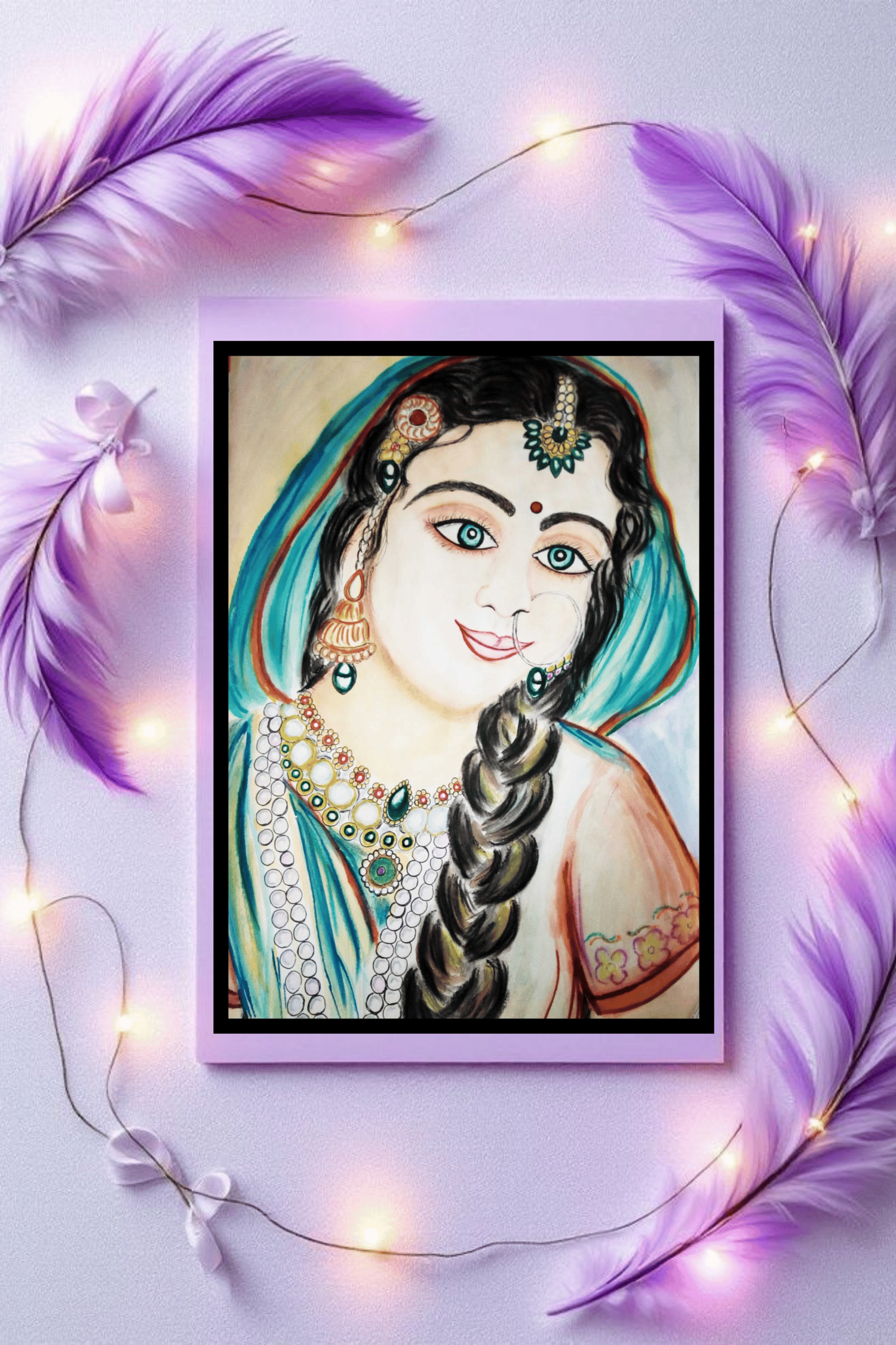 #RadhaRani #KrishnaRadha #IndianArt #WatercolorPortrait #PrintableArt #SpiritualDecor #HinduArt #BohoWallArt #RadhaKrishnaArt #DigitalDownloadArt #IndianGoddessArt #RadhaPainting #DivineFeminine #MeditationArt #BhaktiArt #EtsyIndia #SareePortrait #KrishnaLovers #CustomPortraitArt #ArtistWall