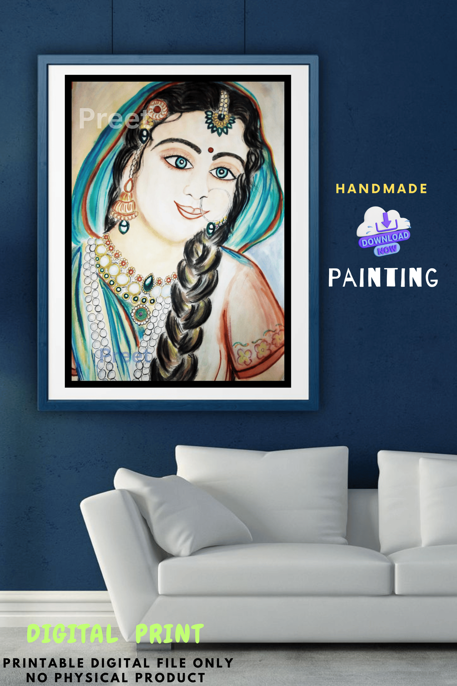 #RadhaRani #KrishnaRadha #IndianArt #WatercolorPortrait #PrintableArt #SpiritualDecor #HinduArt #BohoWallArt #RadhaKrishnaArt #DigitalDownloadArt #IndianGoddessArt #RadhaPainting #DivineFeminine #MeditationArt #BhaktiArt #EtsyIndia #SareePortrait #KrishnaLovers #CustomPortraitArt #ArtistWall