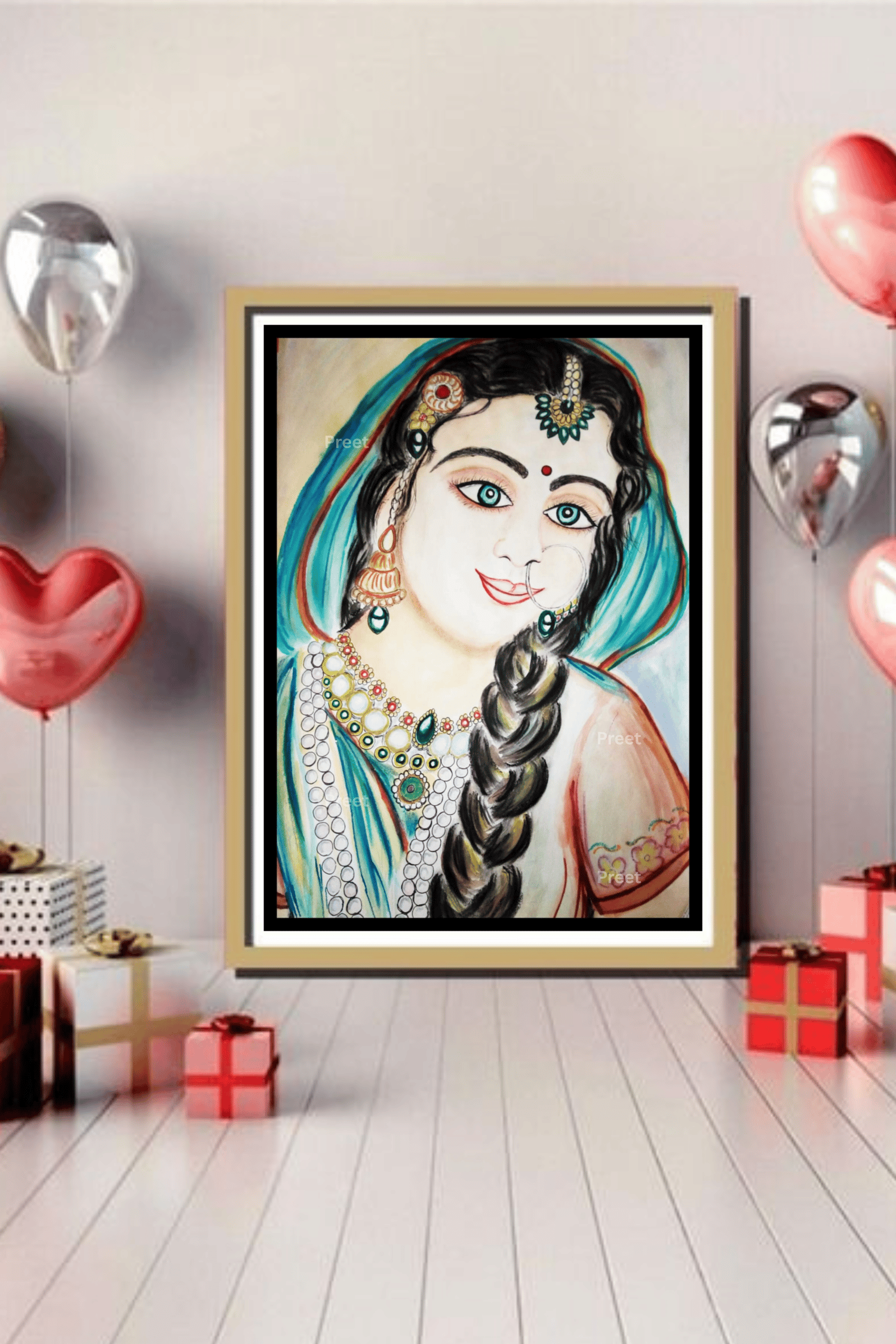 #RadhaRani #KrishnaRadha #IndianArt #WatercolorPortrait #PrintableArt #SpiritualDecor #HinduArt #BohoWallArt #RadhaKrishnaArt #DigitalDownloadArt #IndianGoddessArt #RadhaPainting #DivineFeminine #MeditationArt #BhaktiArt #EtsyIndia #SareePortrait #KrishnaLovers #CustomPortraitArt #ArtistWall