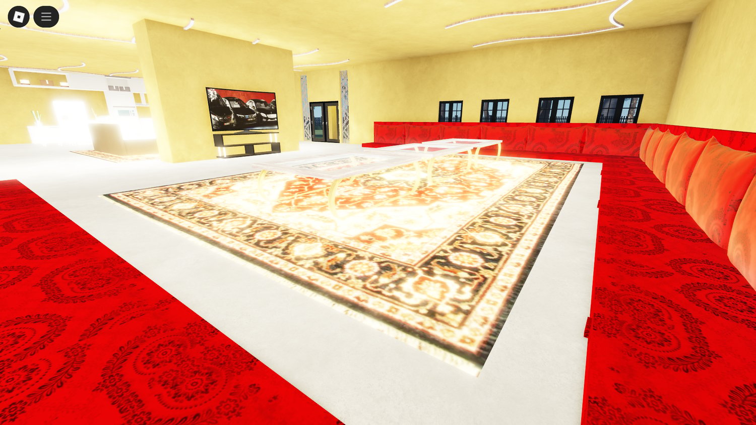 Executive office in Turkish-style Roblox building