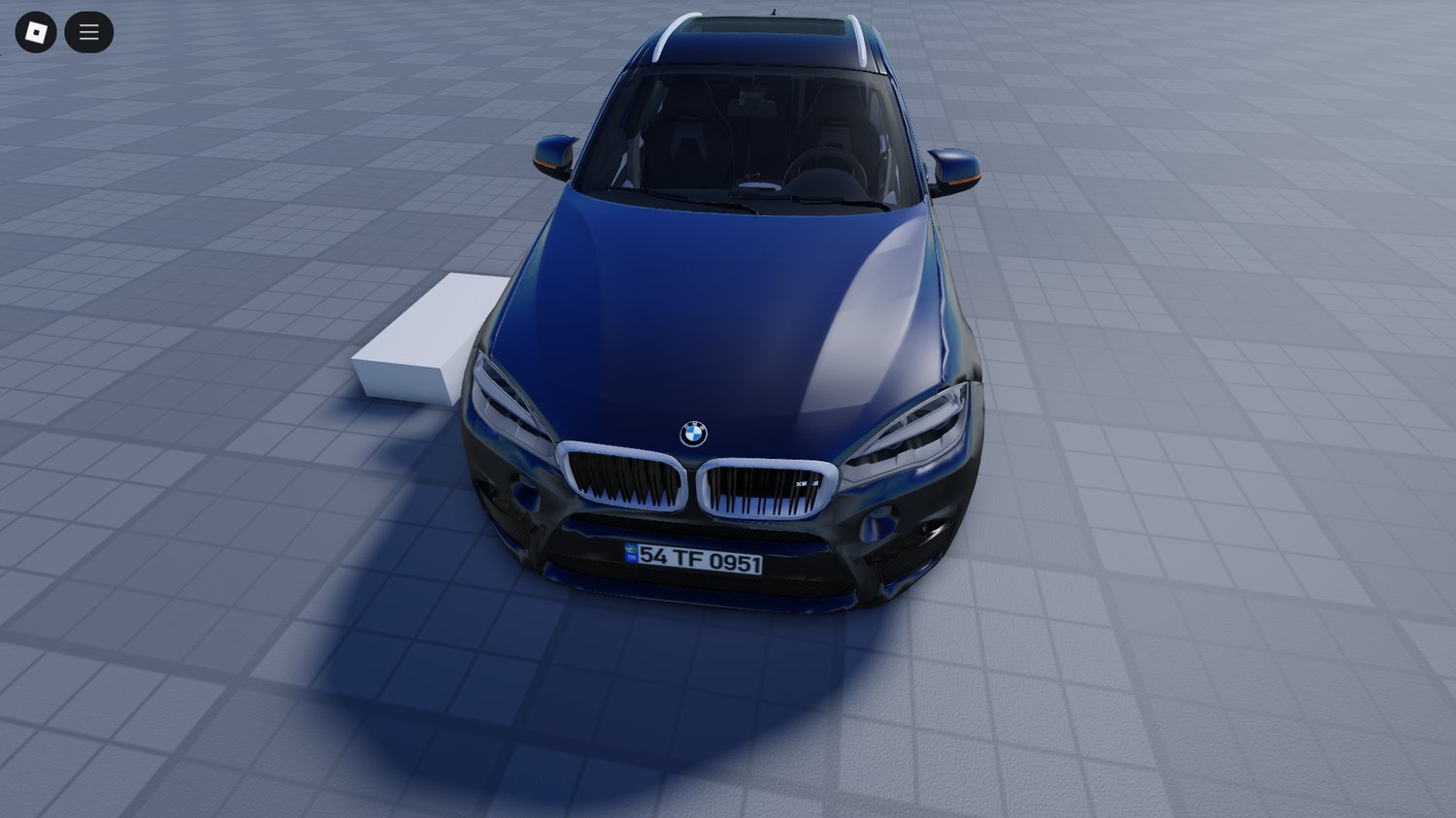 Rear view of BMW X6 luxury car in-game