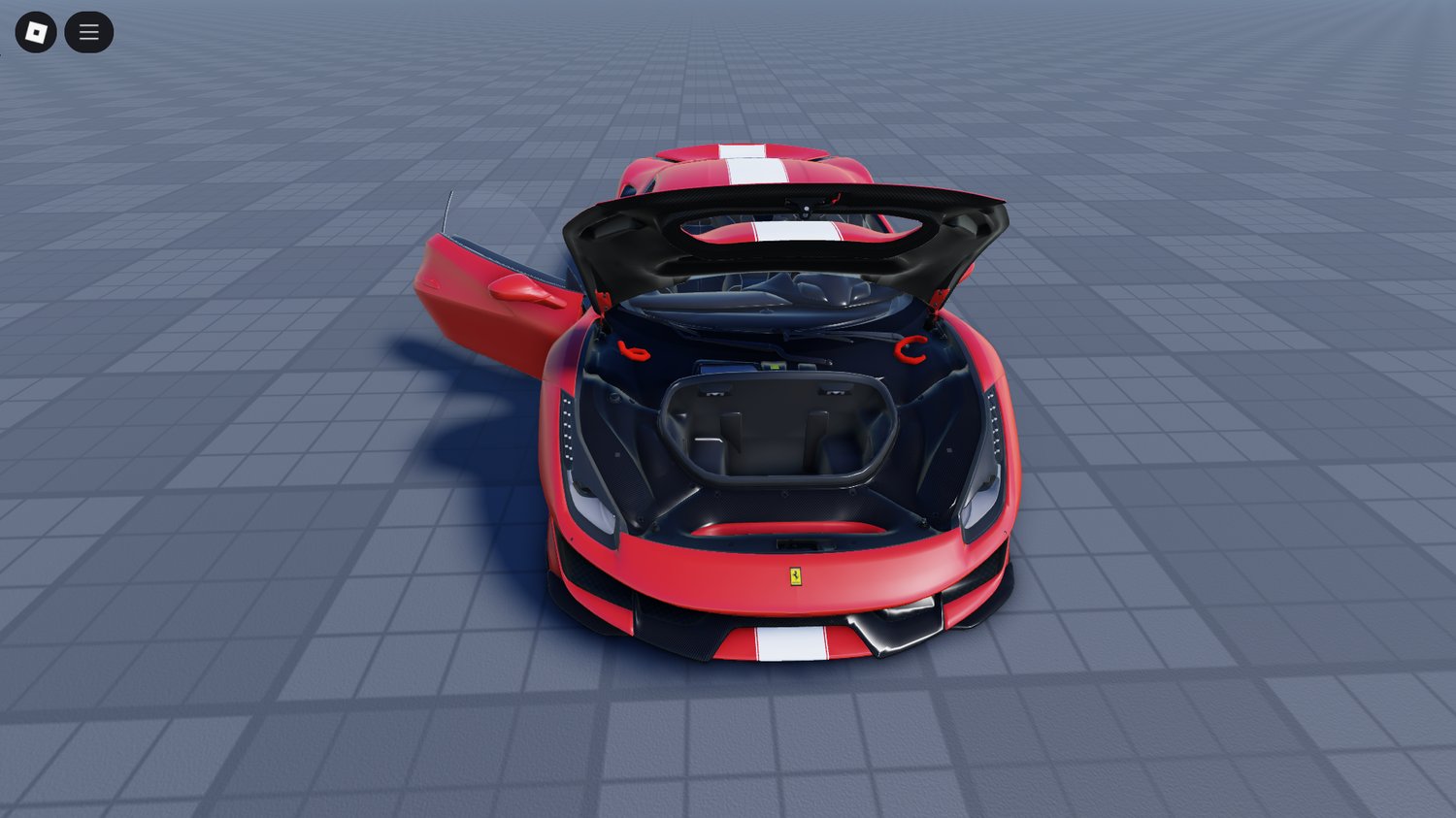 Driving Ferrari 488 Pista in racing RP map