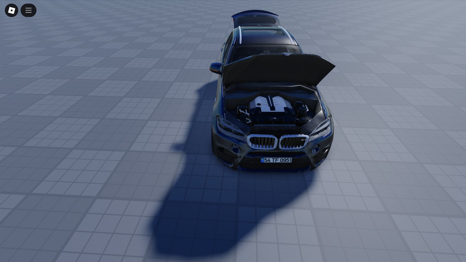 Driving BMW X6 in modern city RP environment