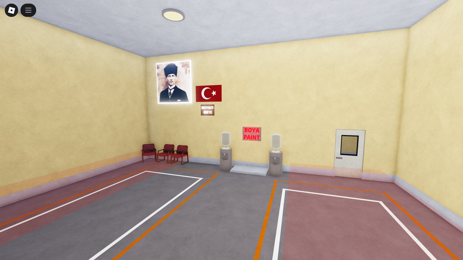 Waiting room or front desk area in garage