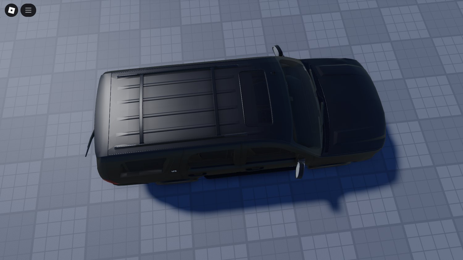 Rear angle of Tahoe LTZ 2008 in Roblox map