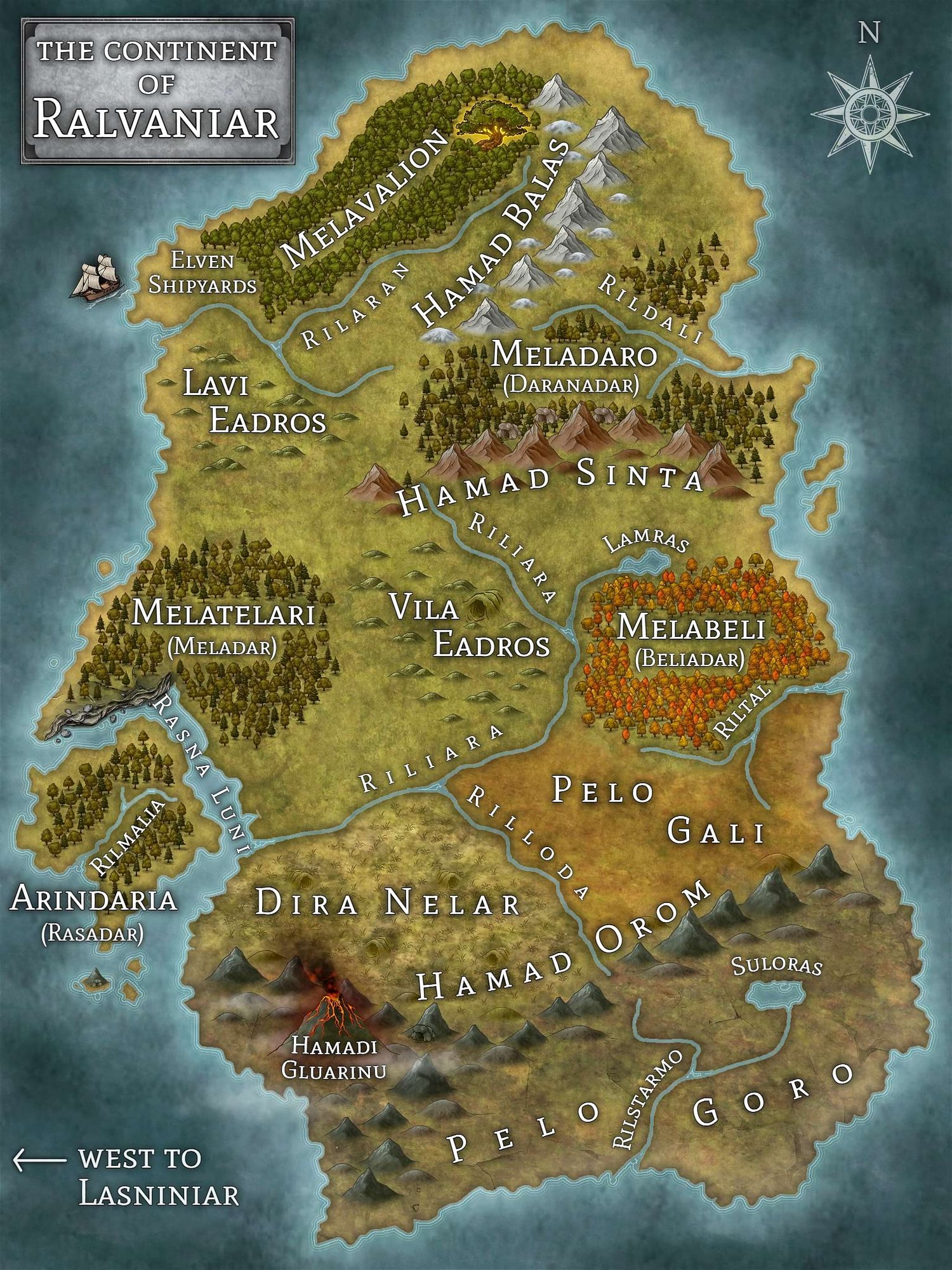Ralvaniar map