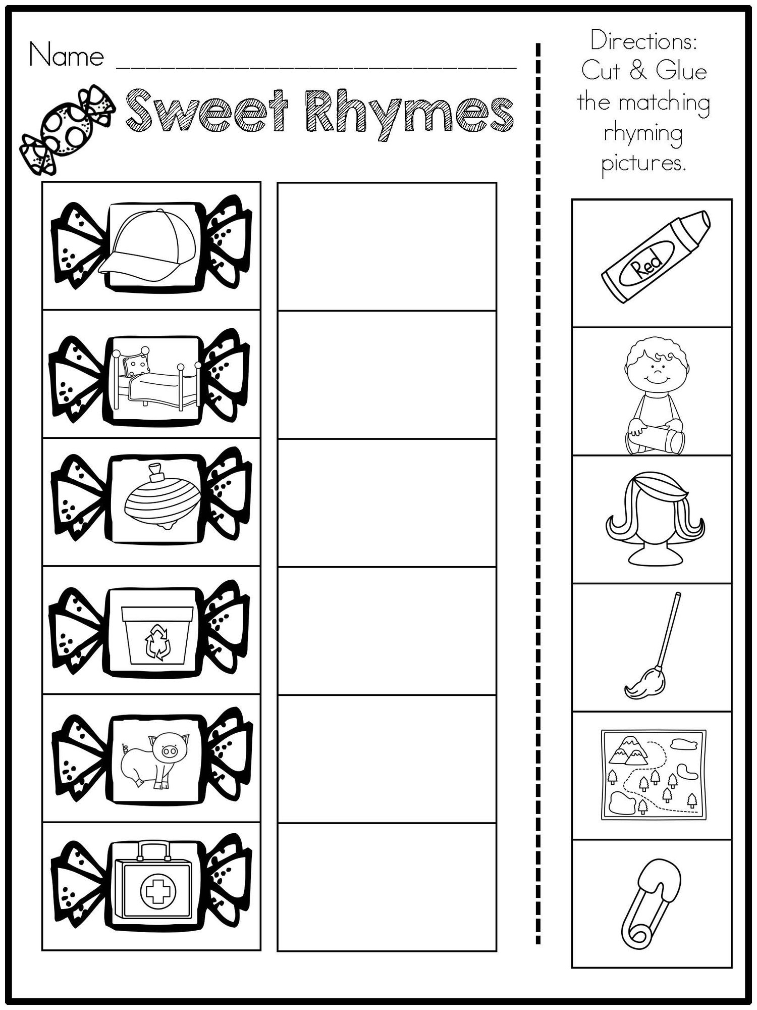 Emergency Sub Plans Print and Go Worksheets for Kindergarten