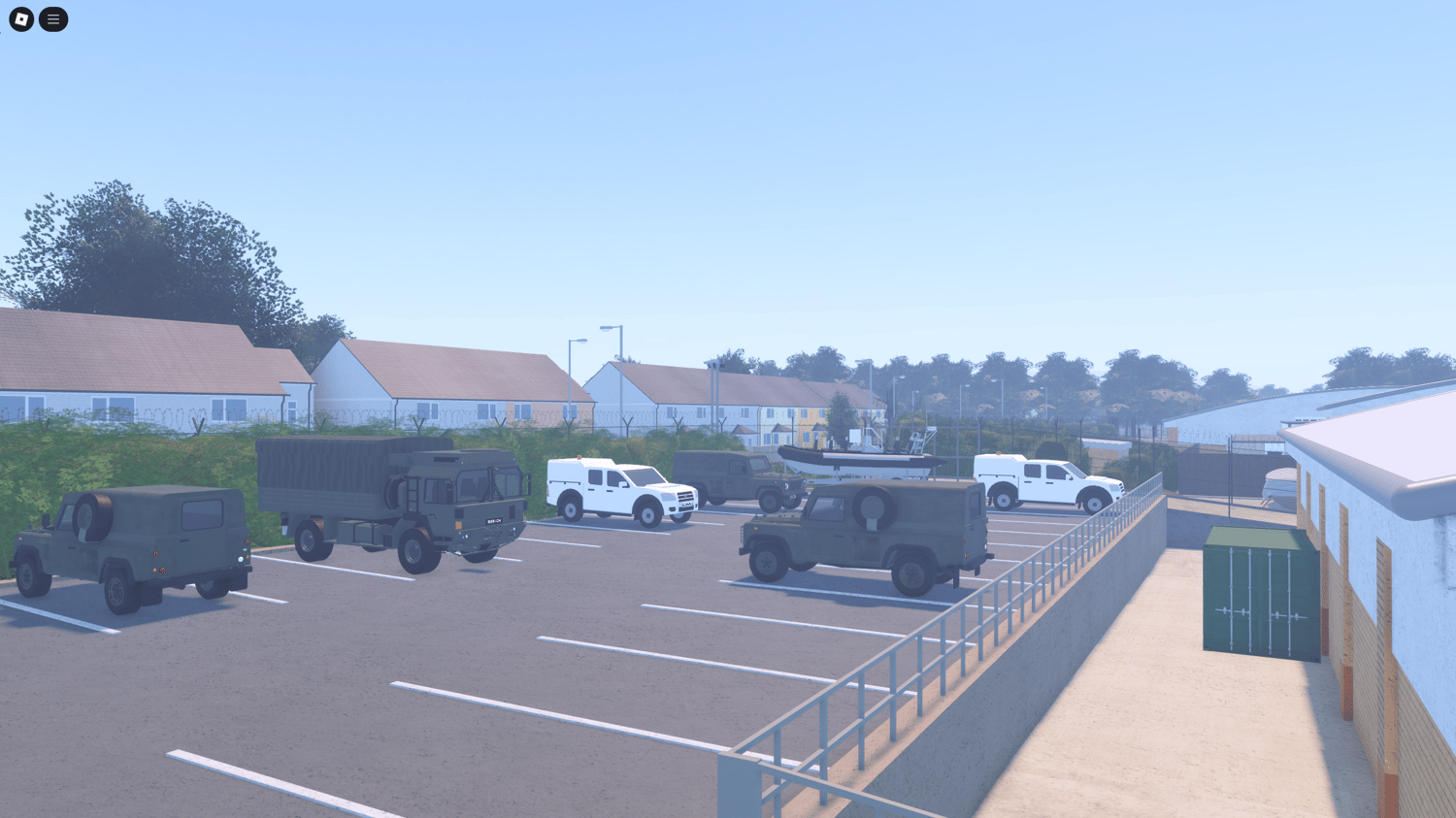 Road leading from town to coastal military base