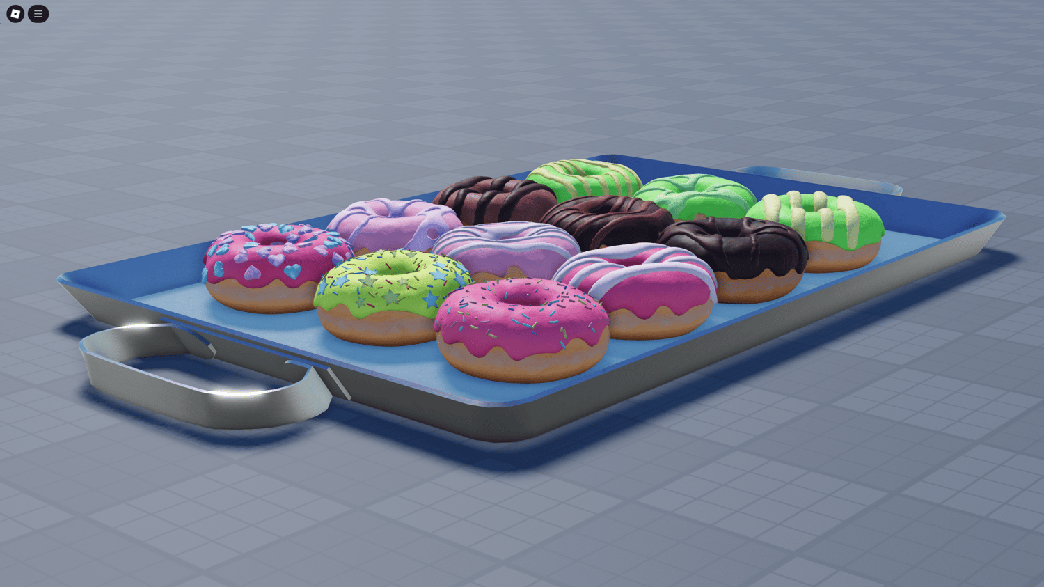 Variety of donut assets for cafe roleplay