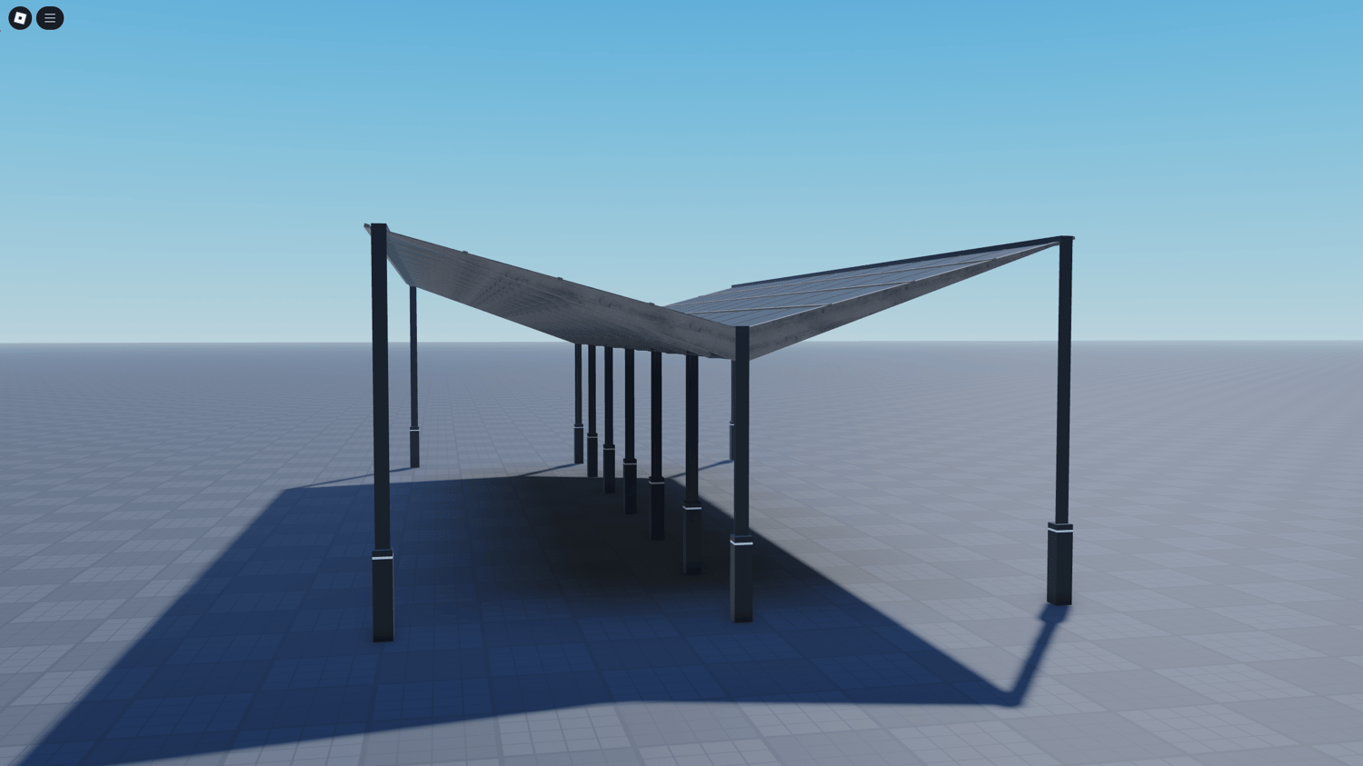 Urban car shelter asset for RP games