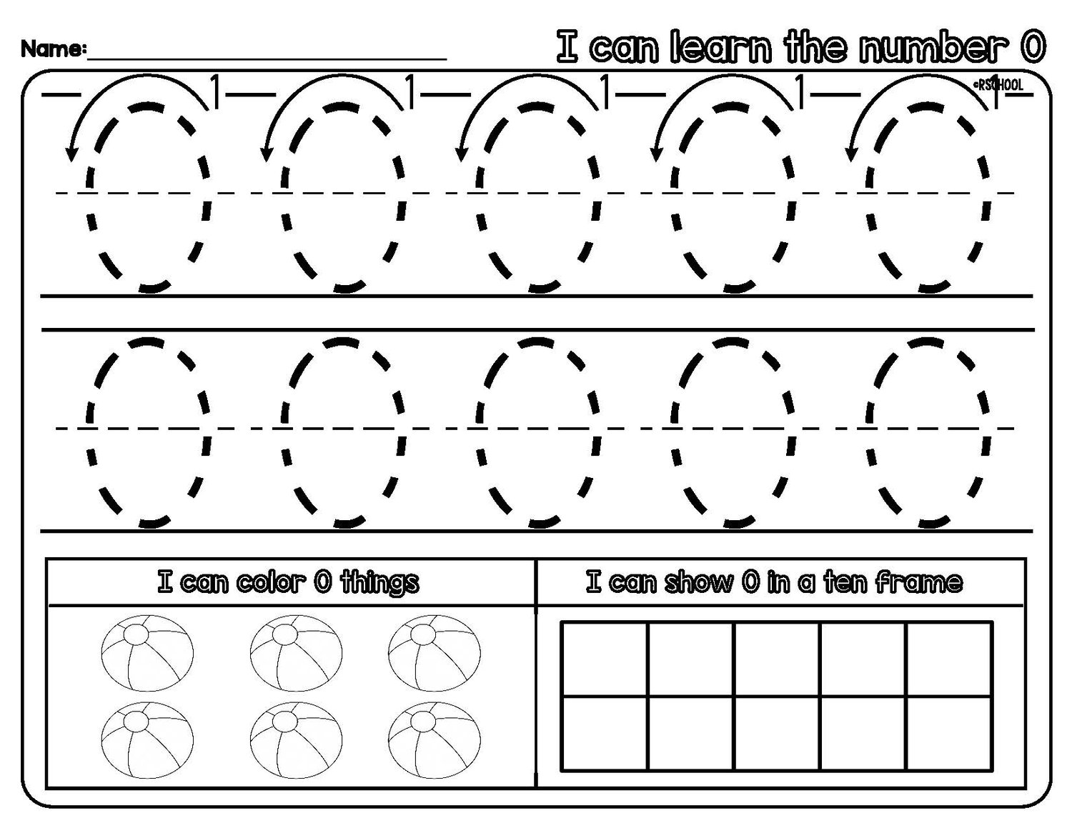 Number Writing Practice for Beginning Learners