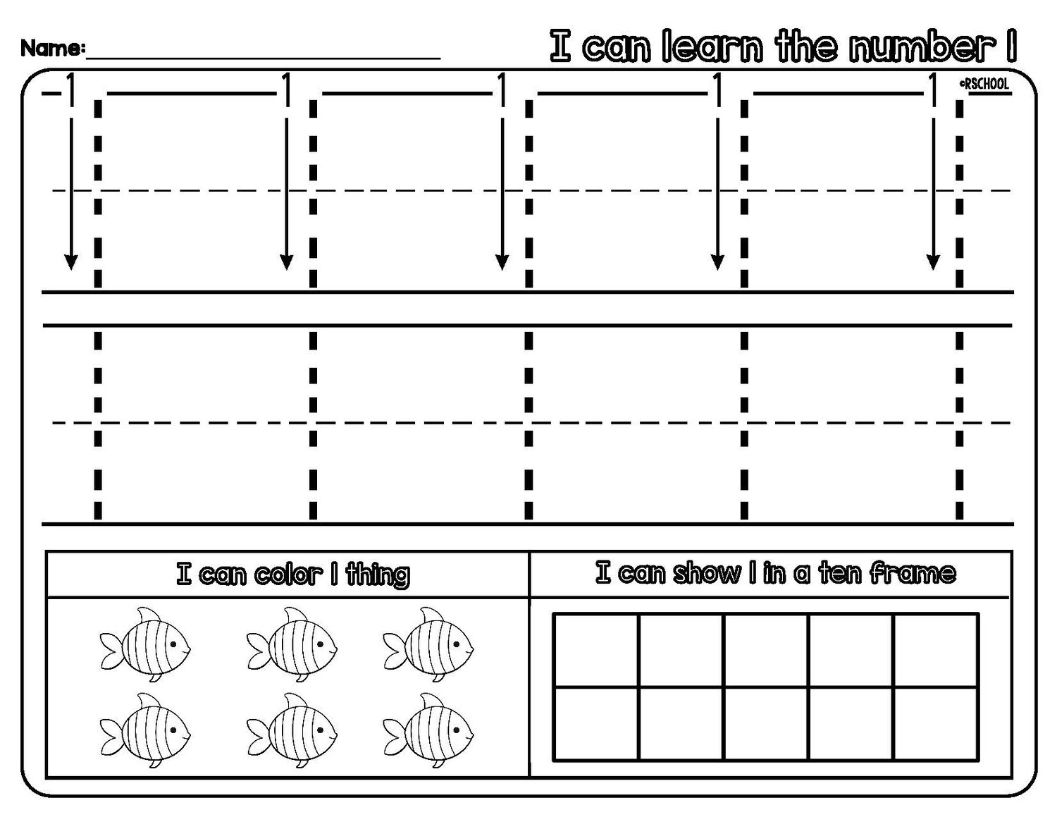Number Writing Practice for Beginning Learners