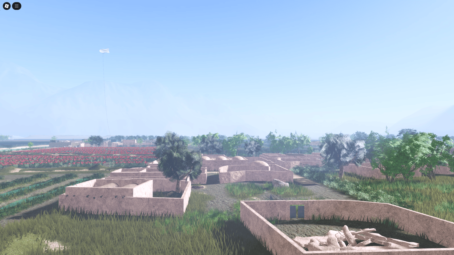 Street layout of Sangin village for MilSim scenarios