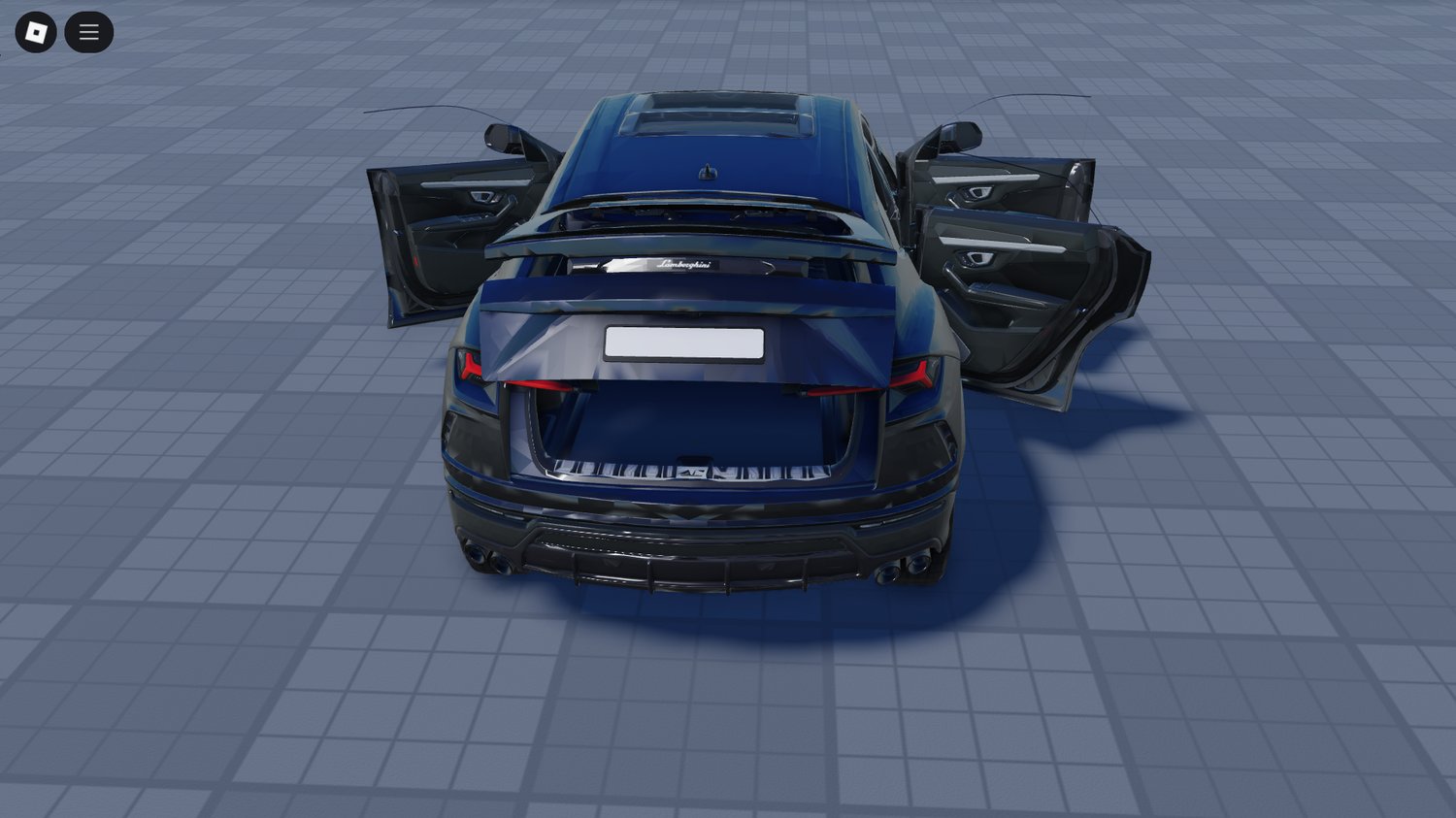 Interior of Lamborghini Urus L in Roblox