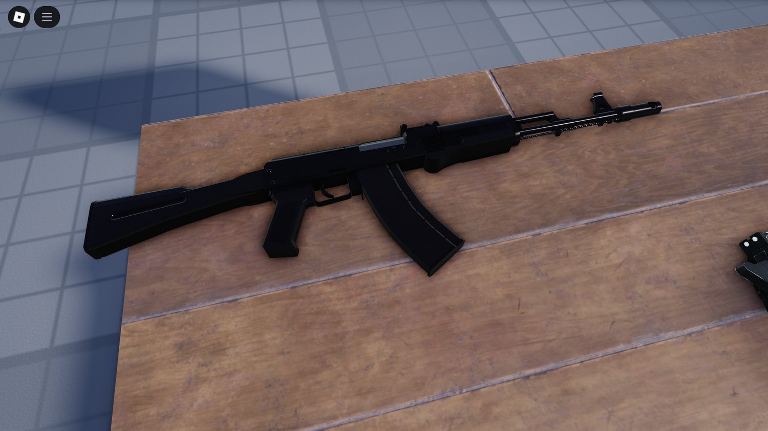 Weapon supply locker in Roblox military RP