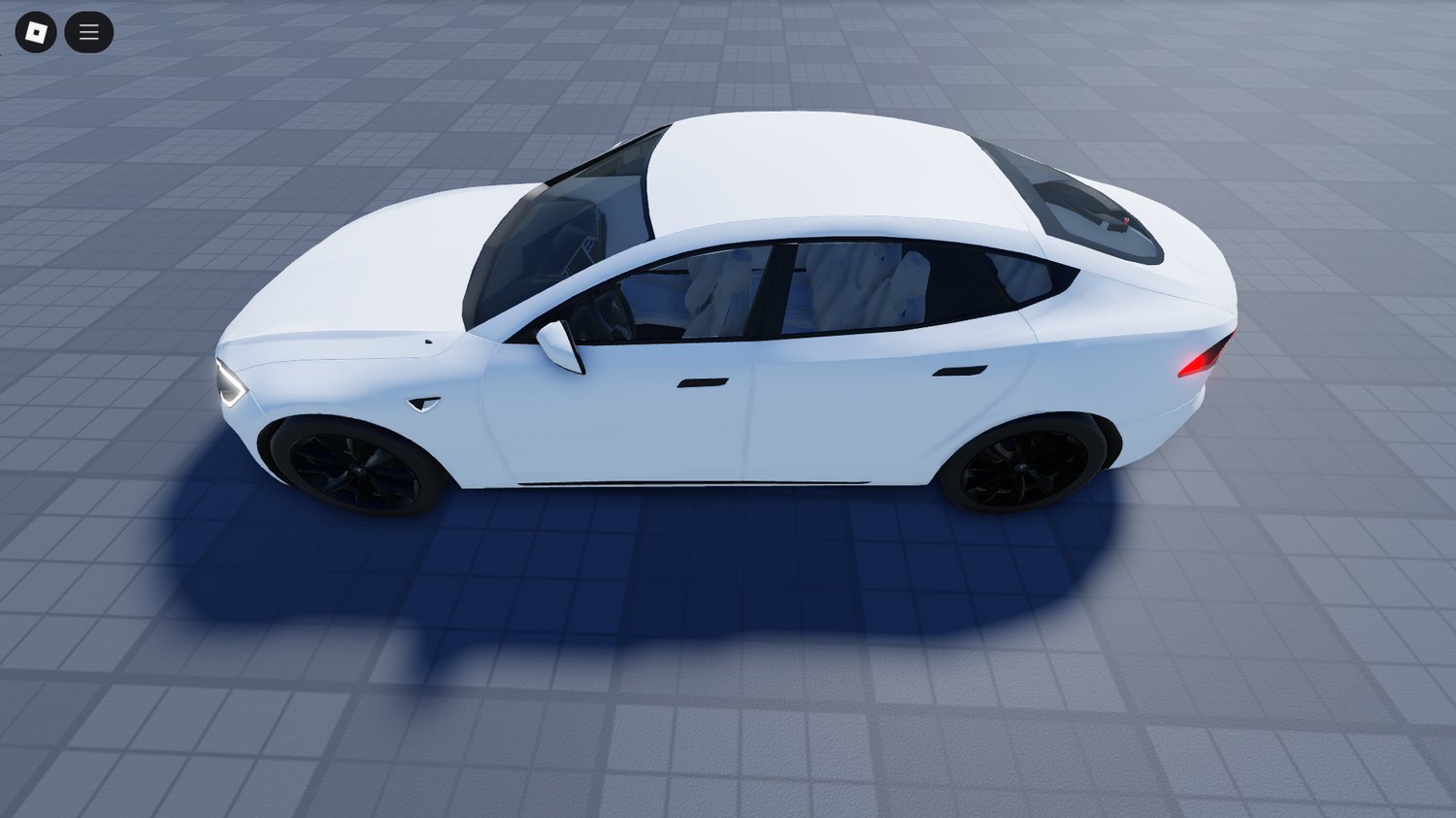Tesla S front view in Roblox