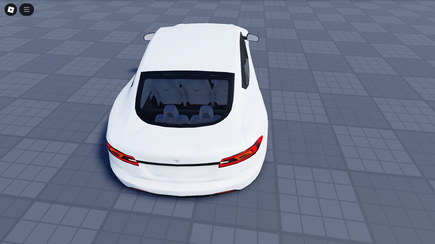 Interior dashboard and seats inside Tesla