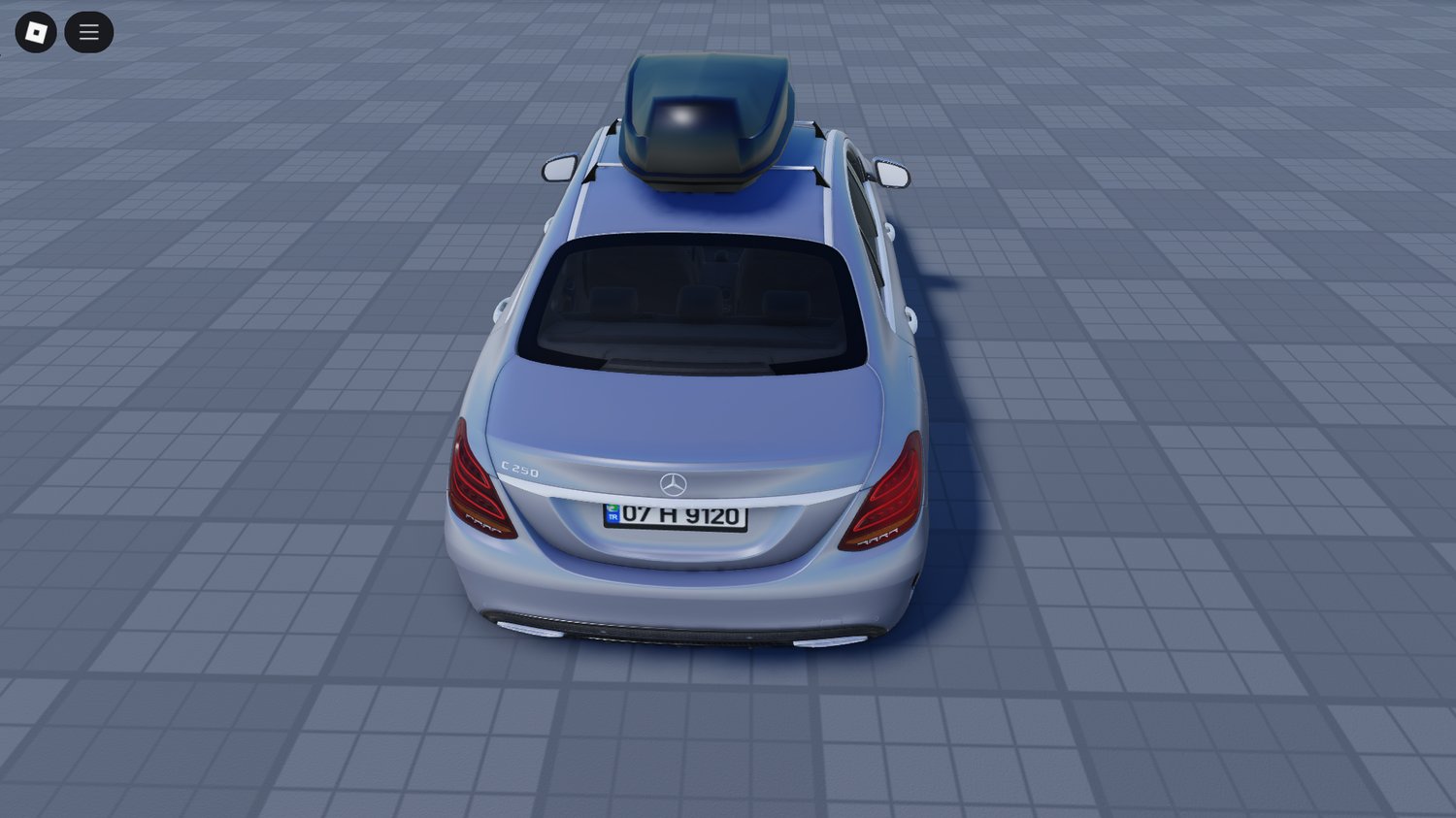 Rear view showing taillights and trunk
