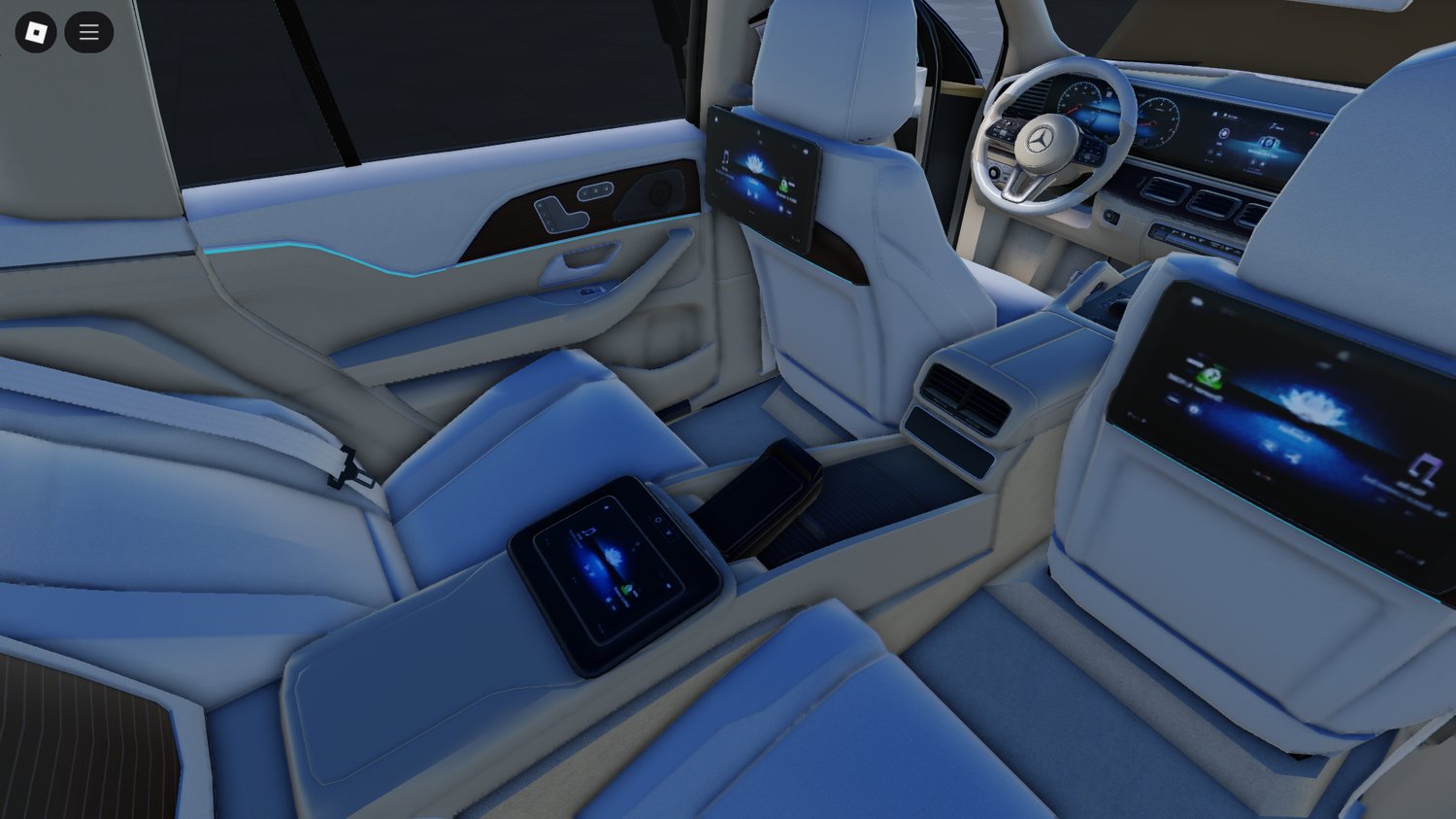 Maybach luxury SUV parked in city RP setting